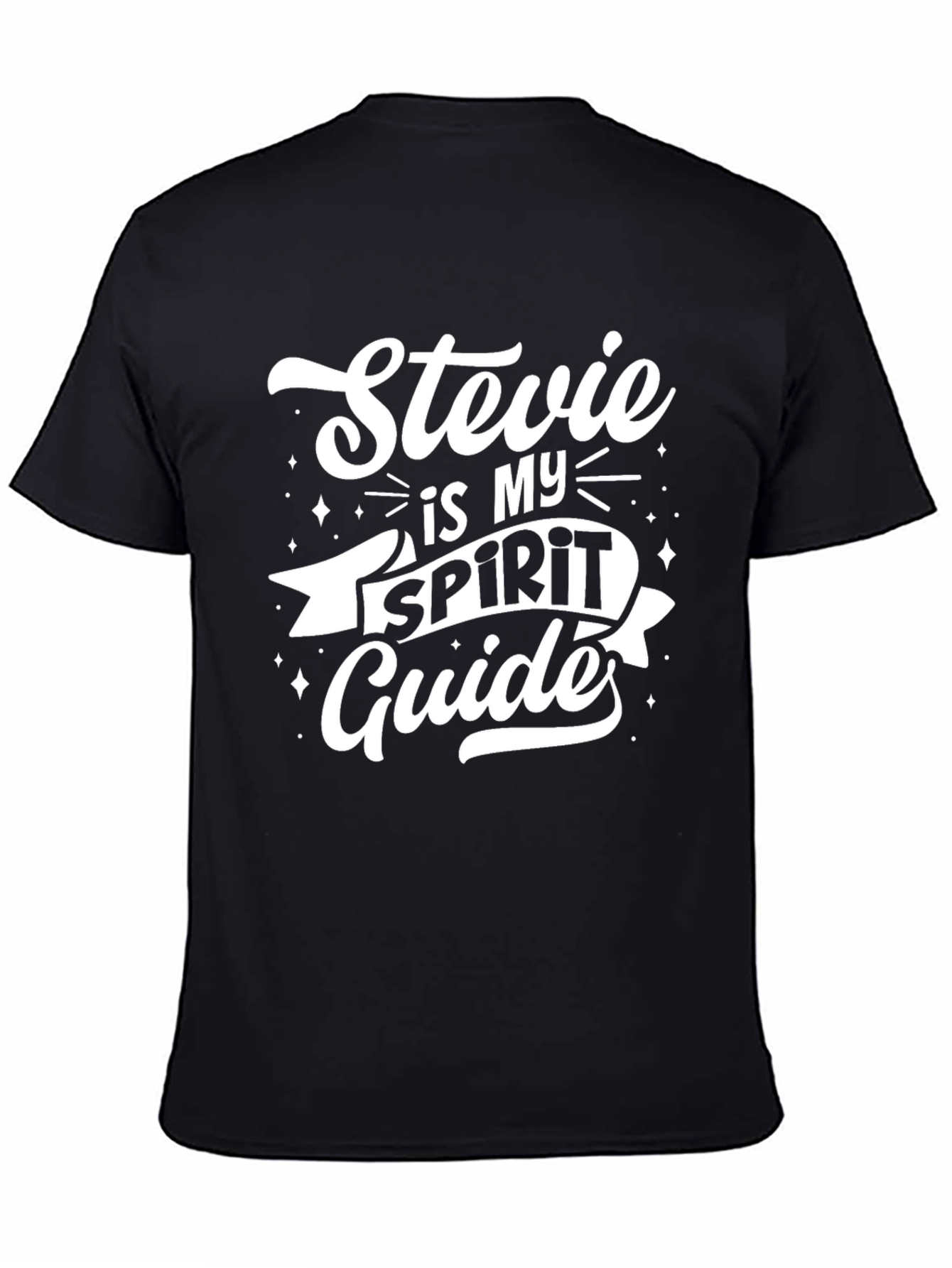 Stevie is My Spirit Guide T-Shirt - Black