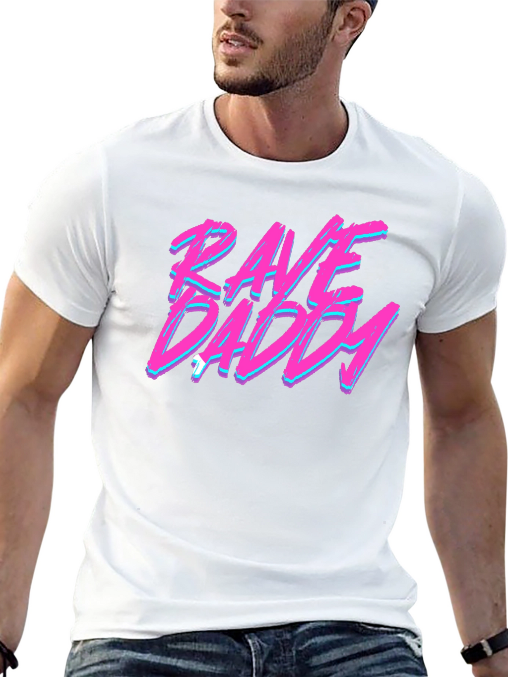 Rave Daddy Graphic T-Shirt - Black Cotton Tee