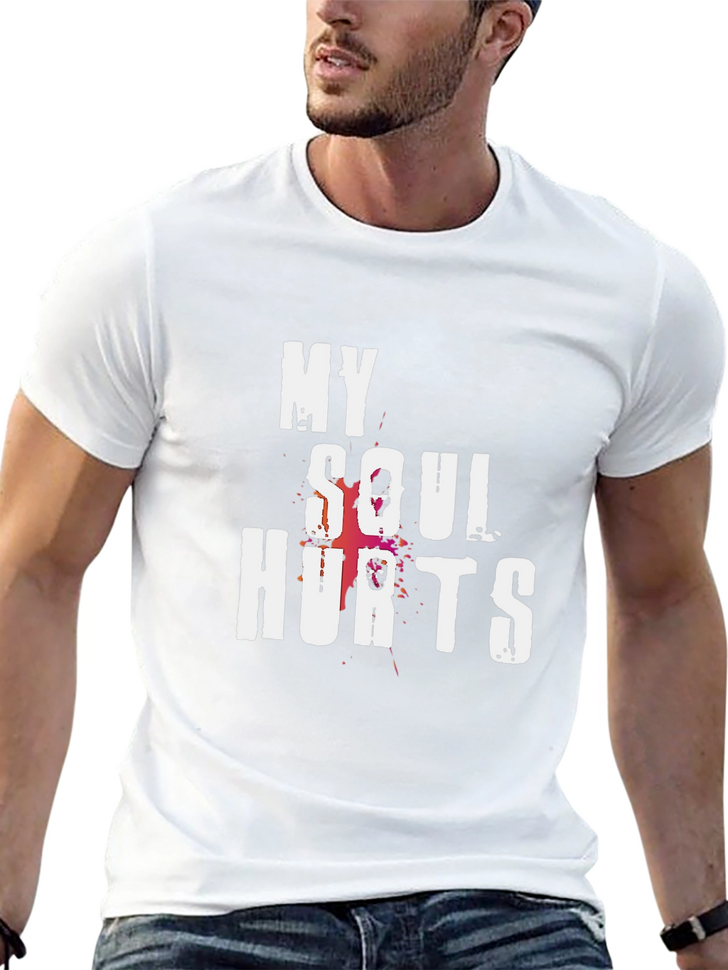 My Soul Hurts Graphic T-Shirt - Black