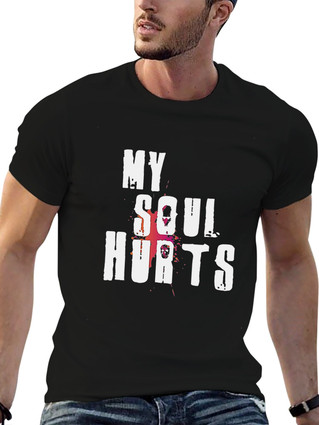 My Soul Hurts Graphic T-Shirt - Black