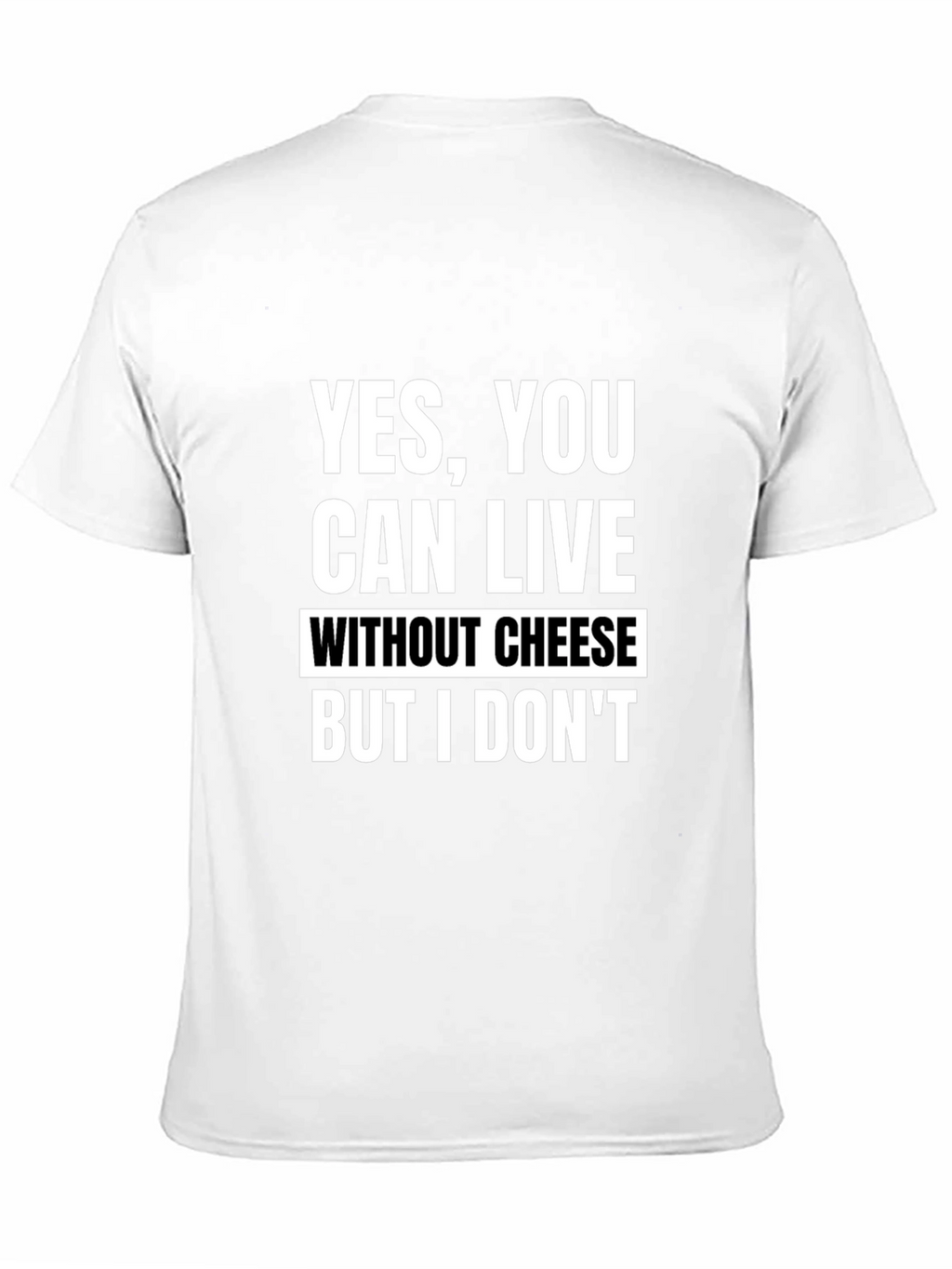 Funny Cheese Lover Black T-Shirt
