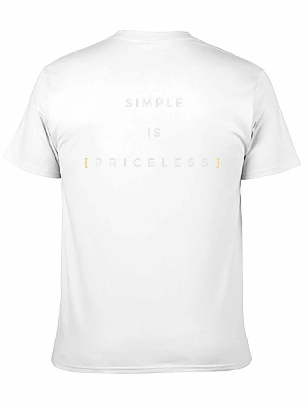 Simple is Priceless Graphic Tee - Black