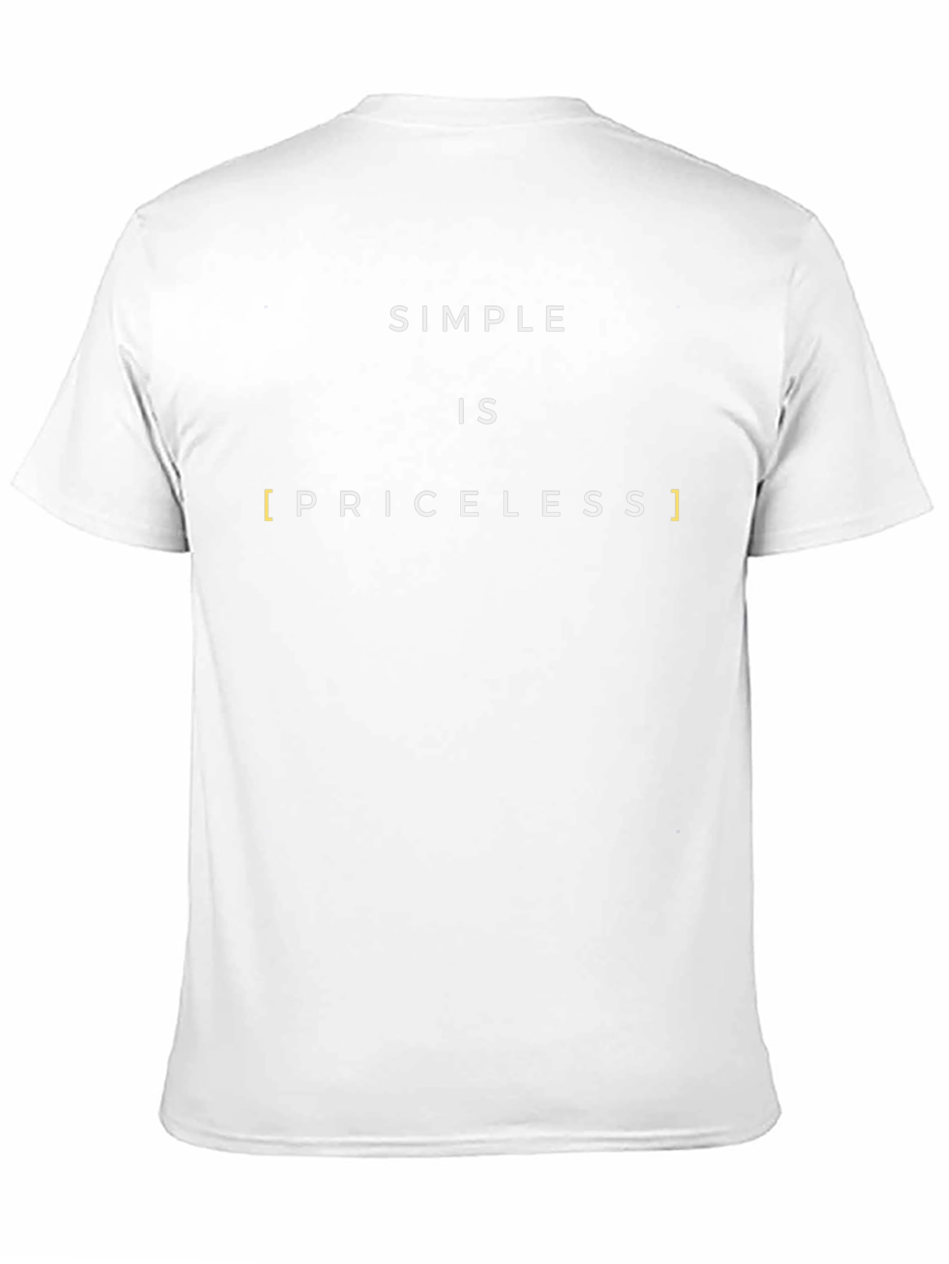 Simple is Priceless Graphic Tee - Black