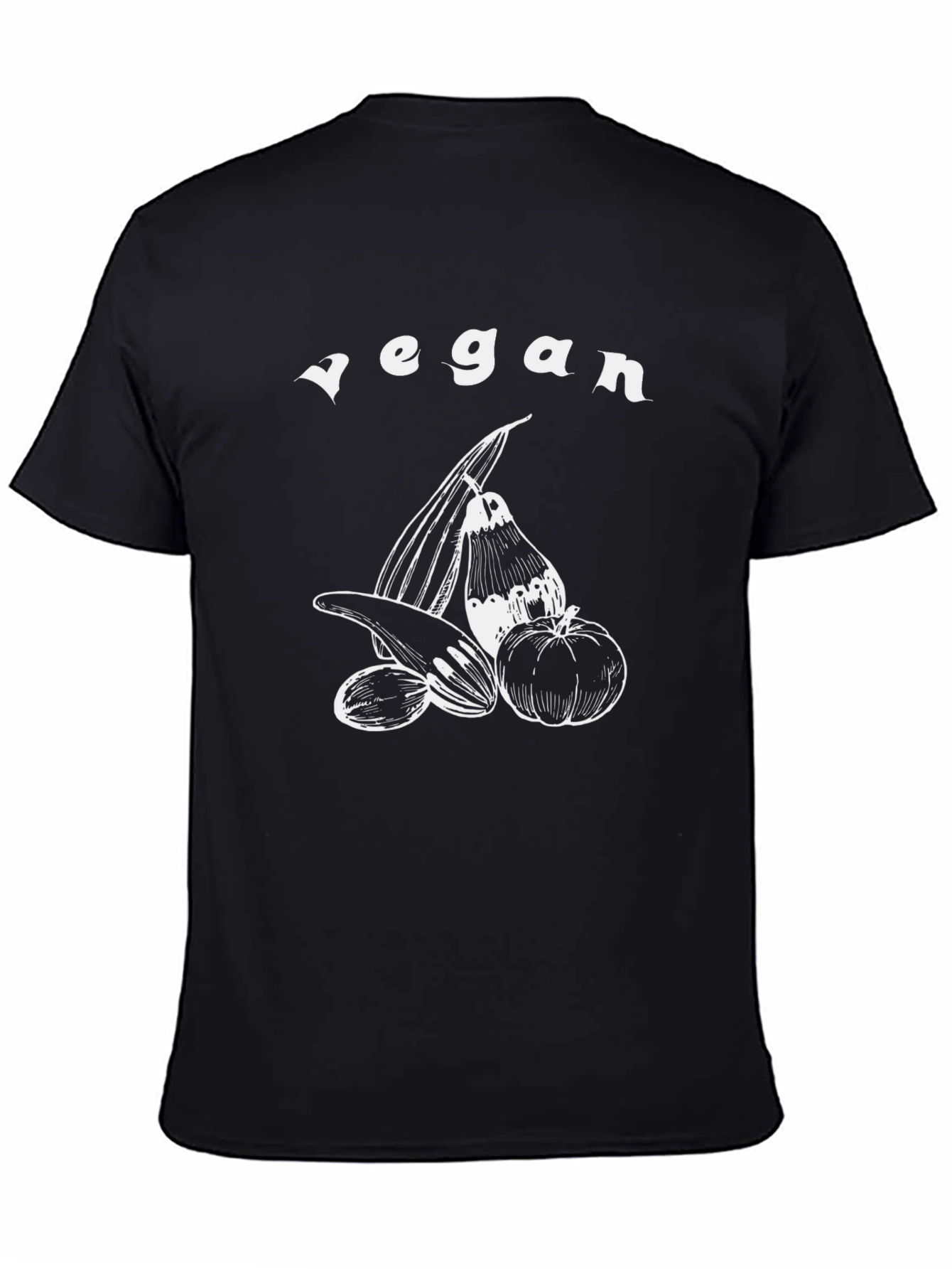 Vegan Graphic Tee - Black Unisex T-Shirt