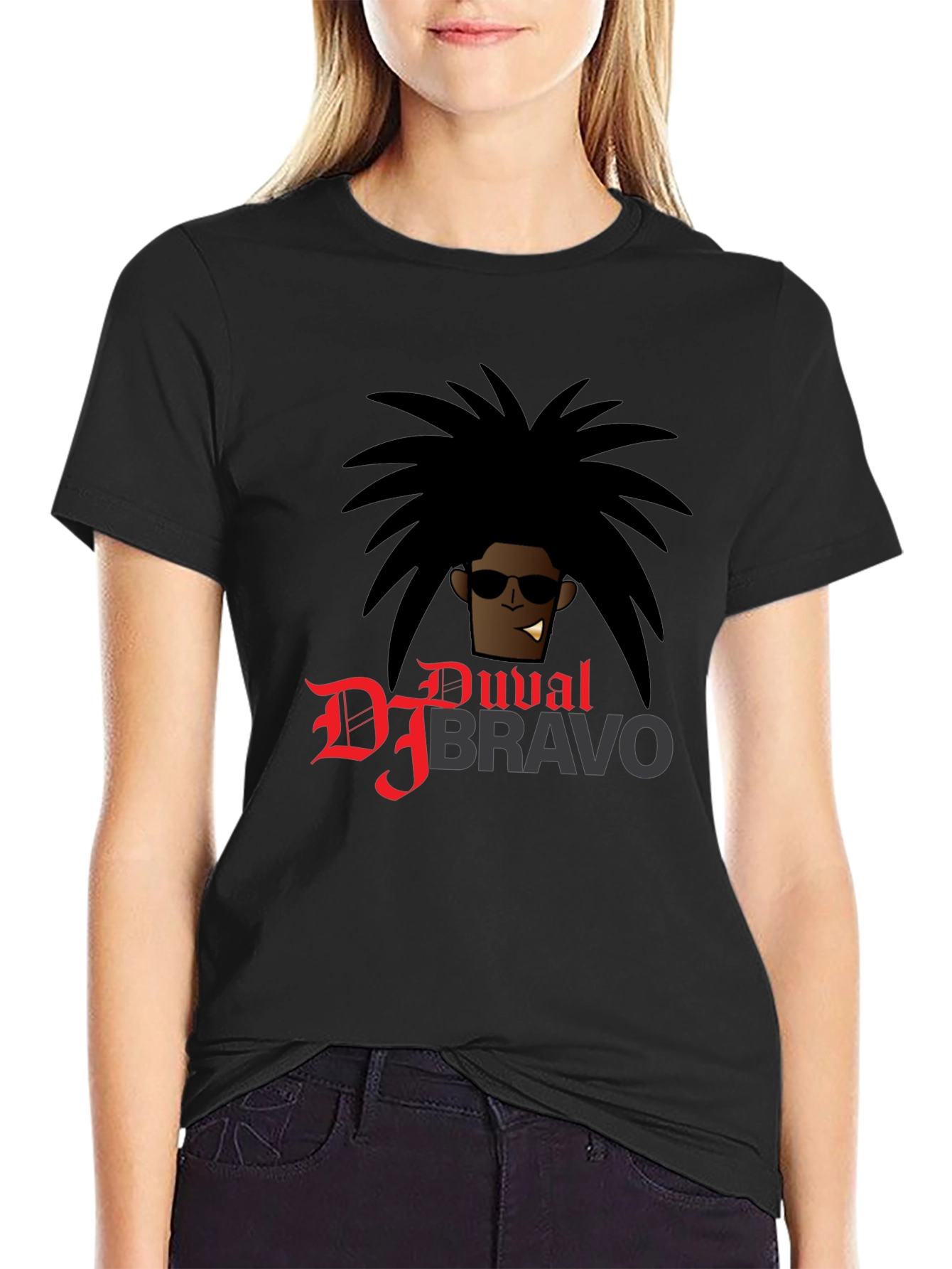 DJ Bravo Graphic T-Shirt - Black Cotton Tee