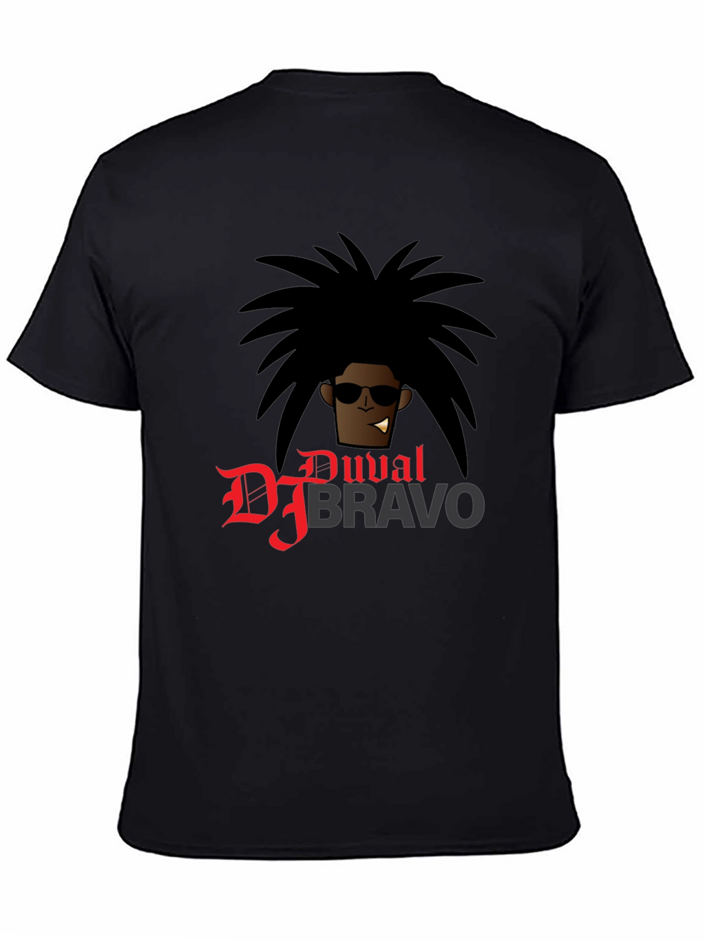 DJ Bravo Graphic T-Shirt - Black Cotton Tee
