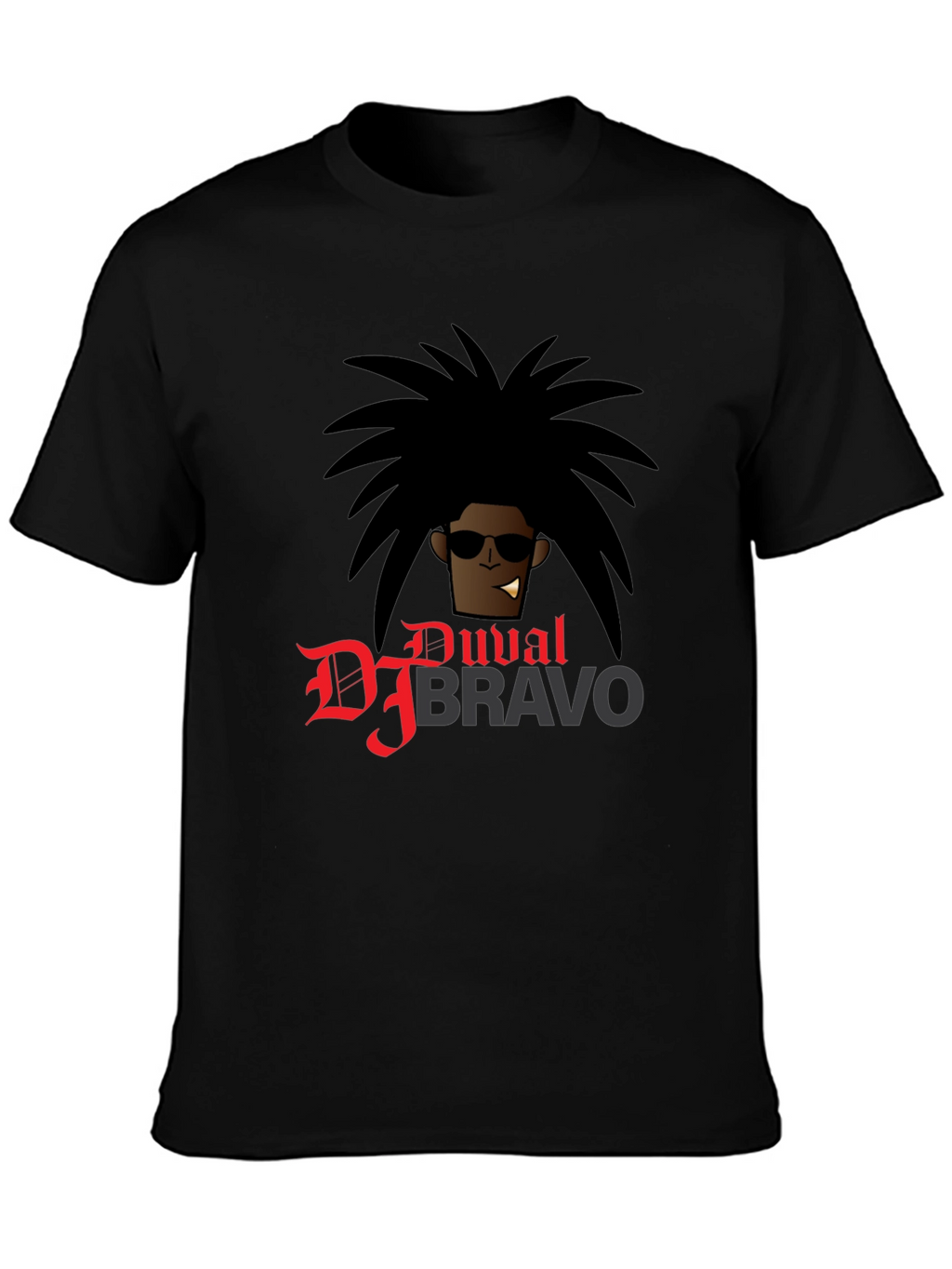 DJ Bravo Graphic T-Shirt - Black Cotton Tee