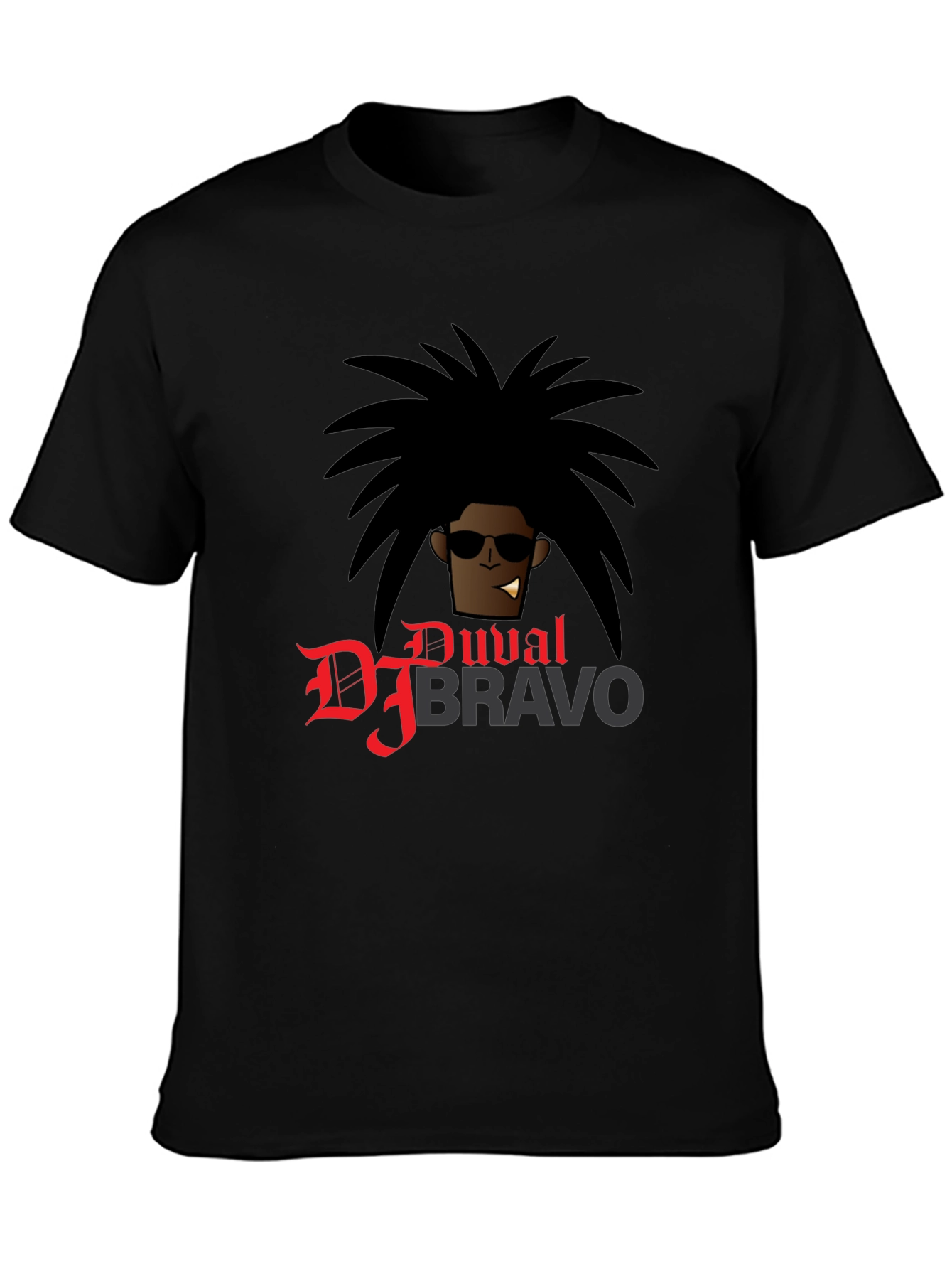 DJ Bravo Graphic T-Shirt - Black Cotton Tee