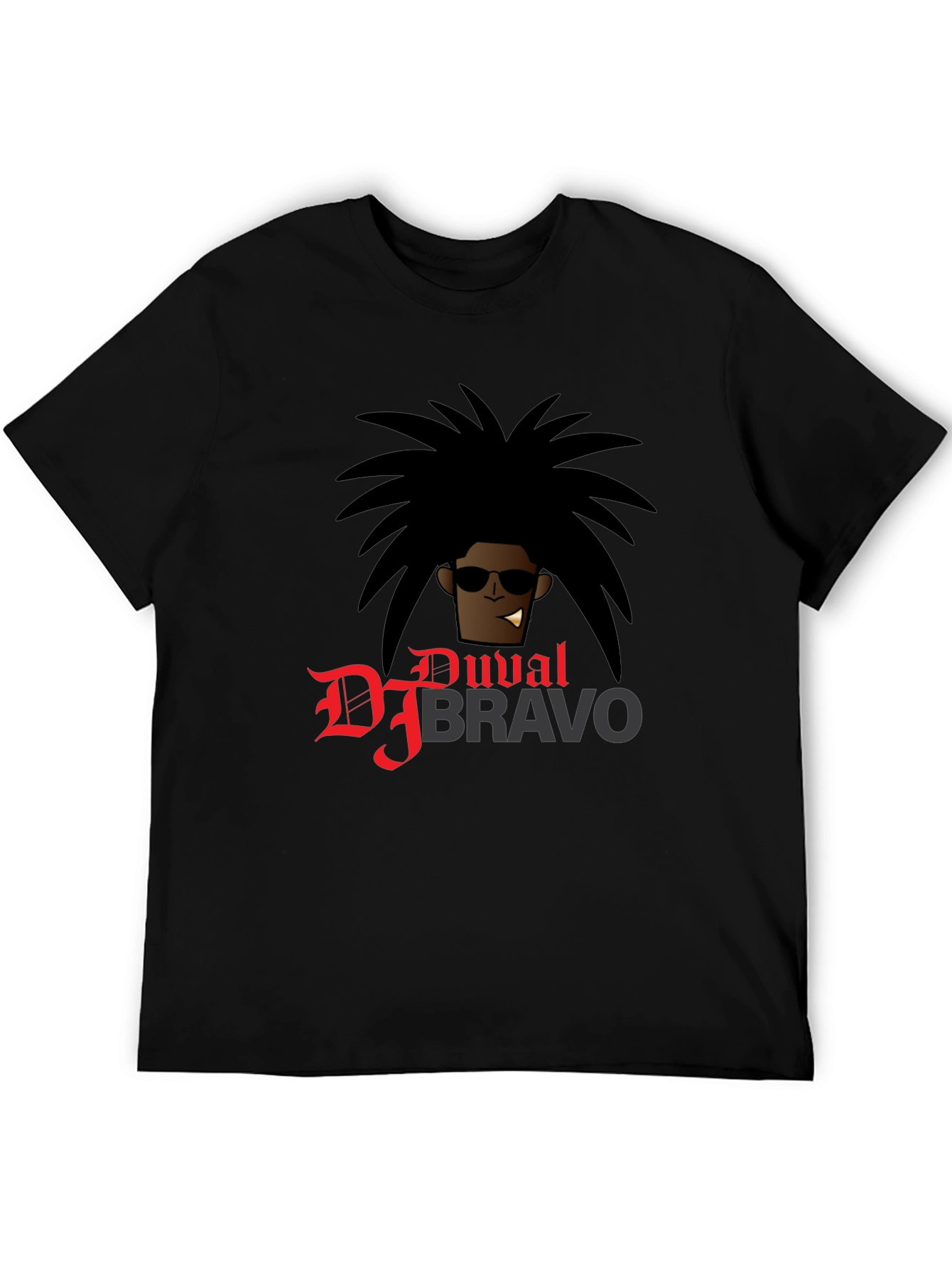 DJ Bravo Graphic T-Shirt - Black Cotton Tee