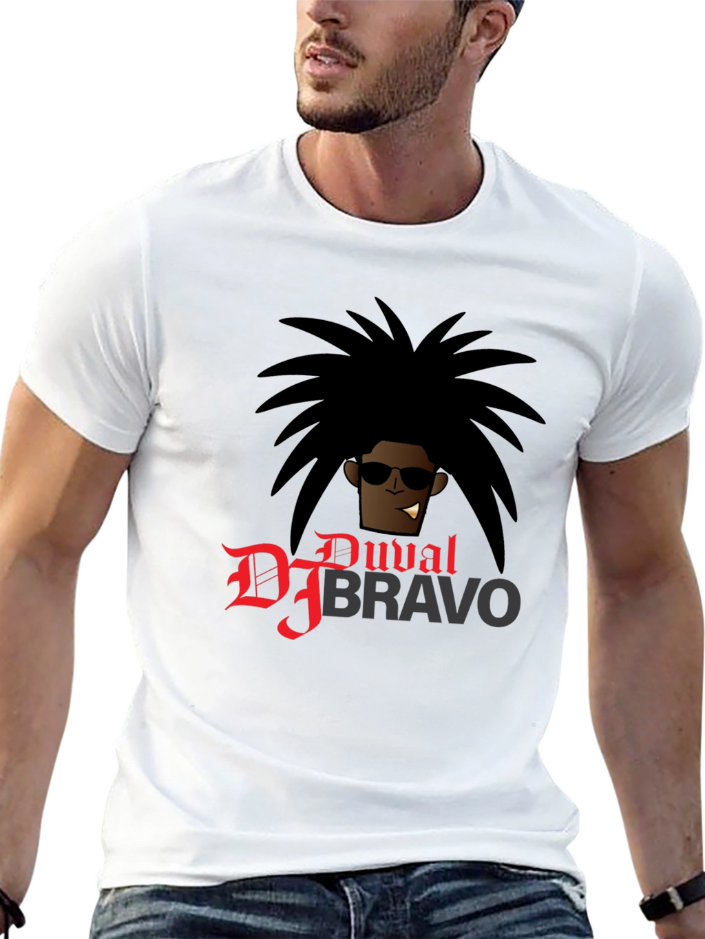 DJ Bravo Graphic T-Shirt - Black Cotton Tee