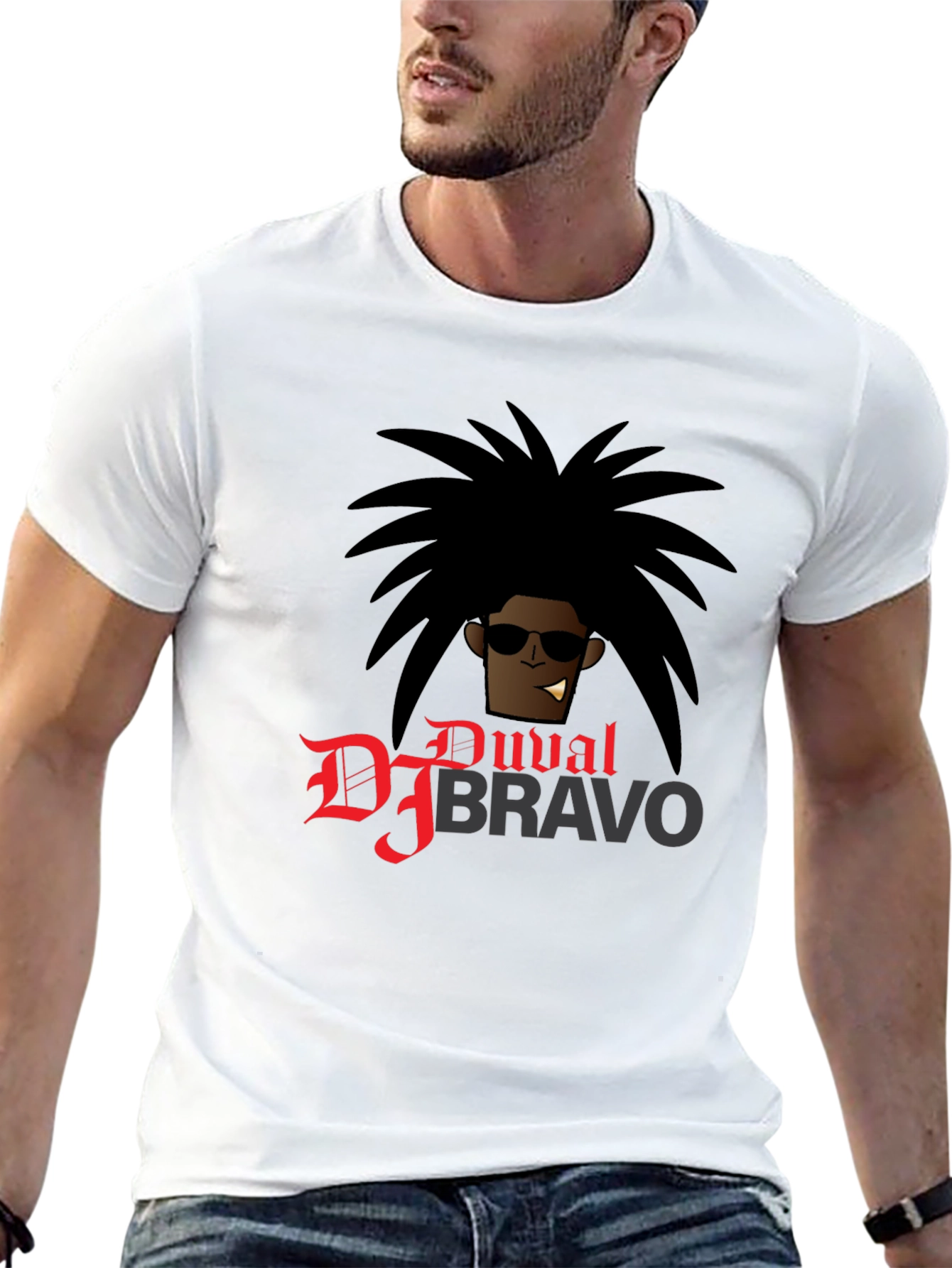 DJ Bravo Graphic T-Shirt - Black Cotton Tee
