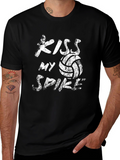 Kiss My Spike Volleyball Graphic Tee