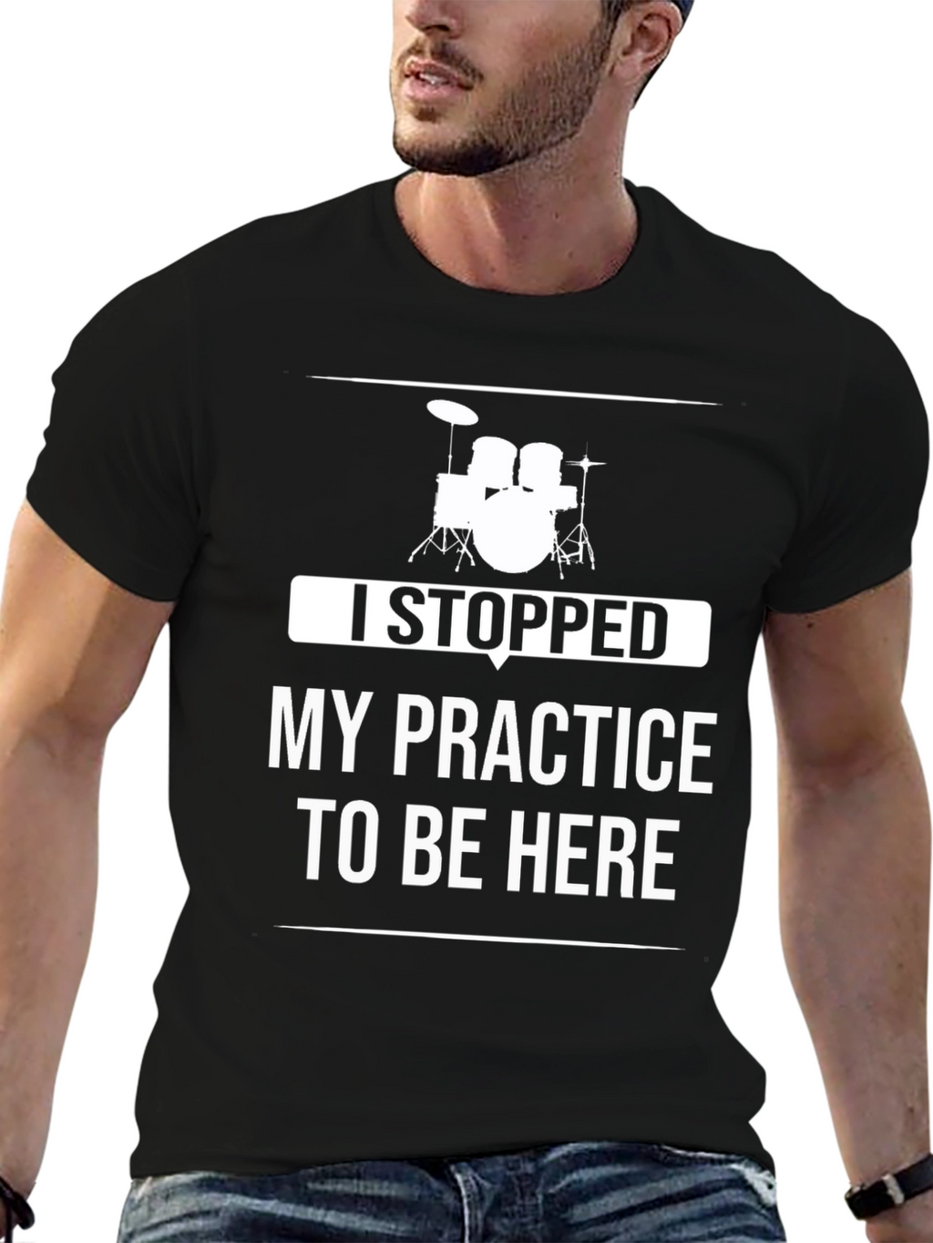 Drummer Practice Humor Tee