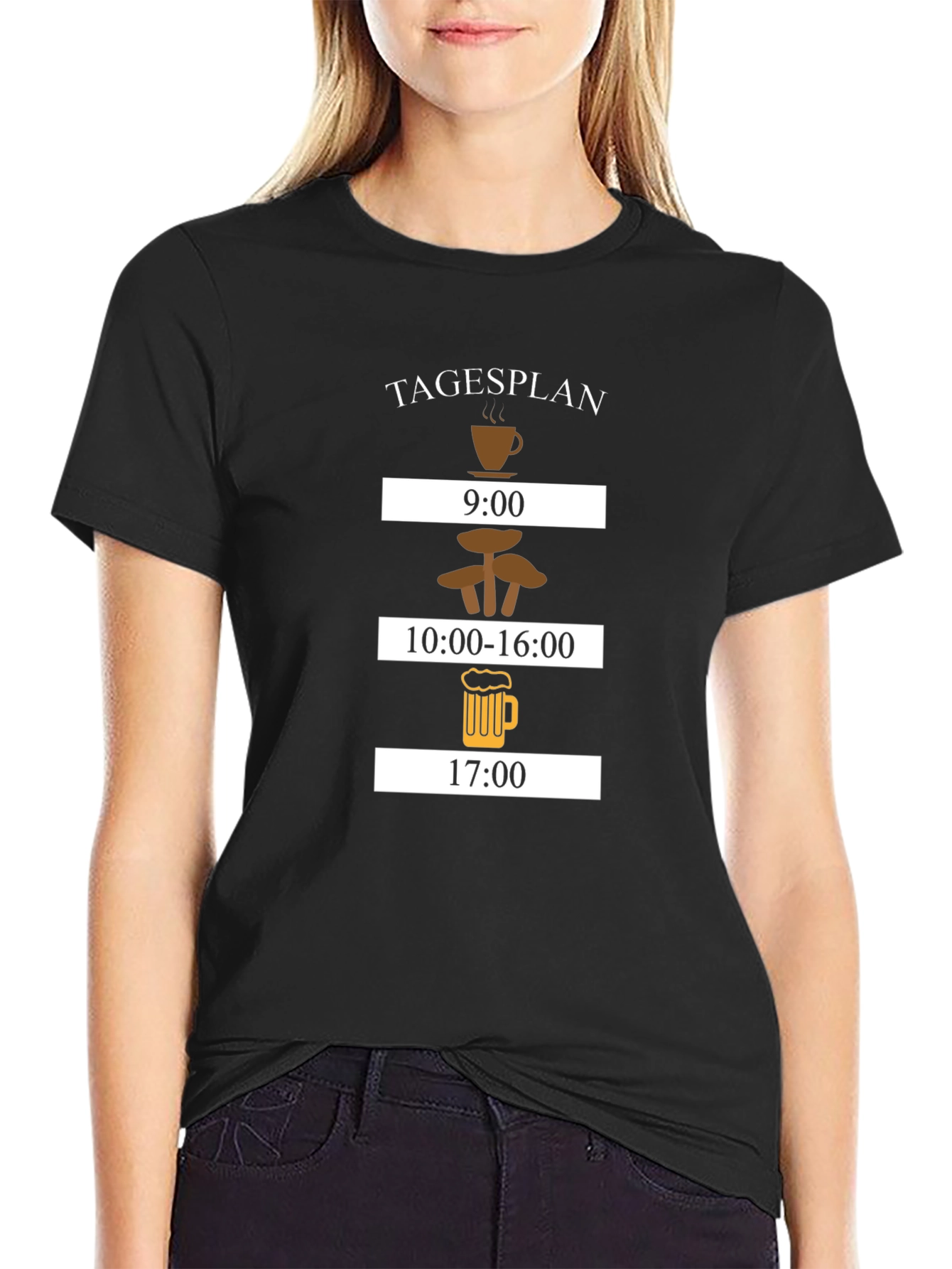 Funny Tagesplan T-Shirt - Daily Schedule