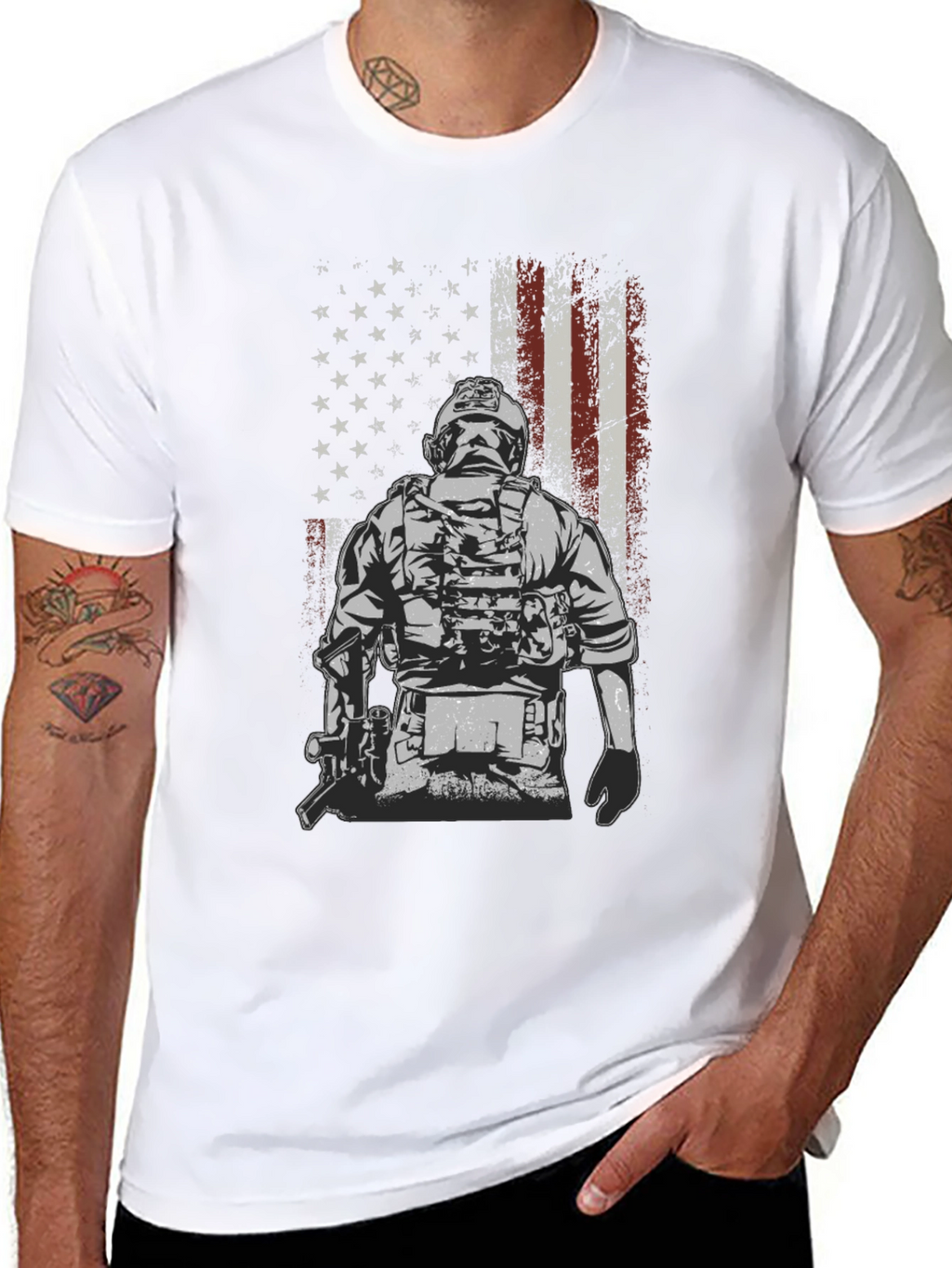 American Flag Tactical T-Shirt
