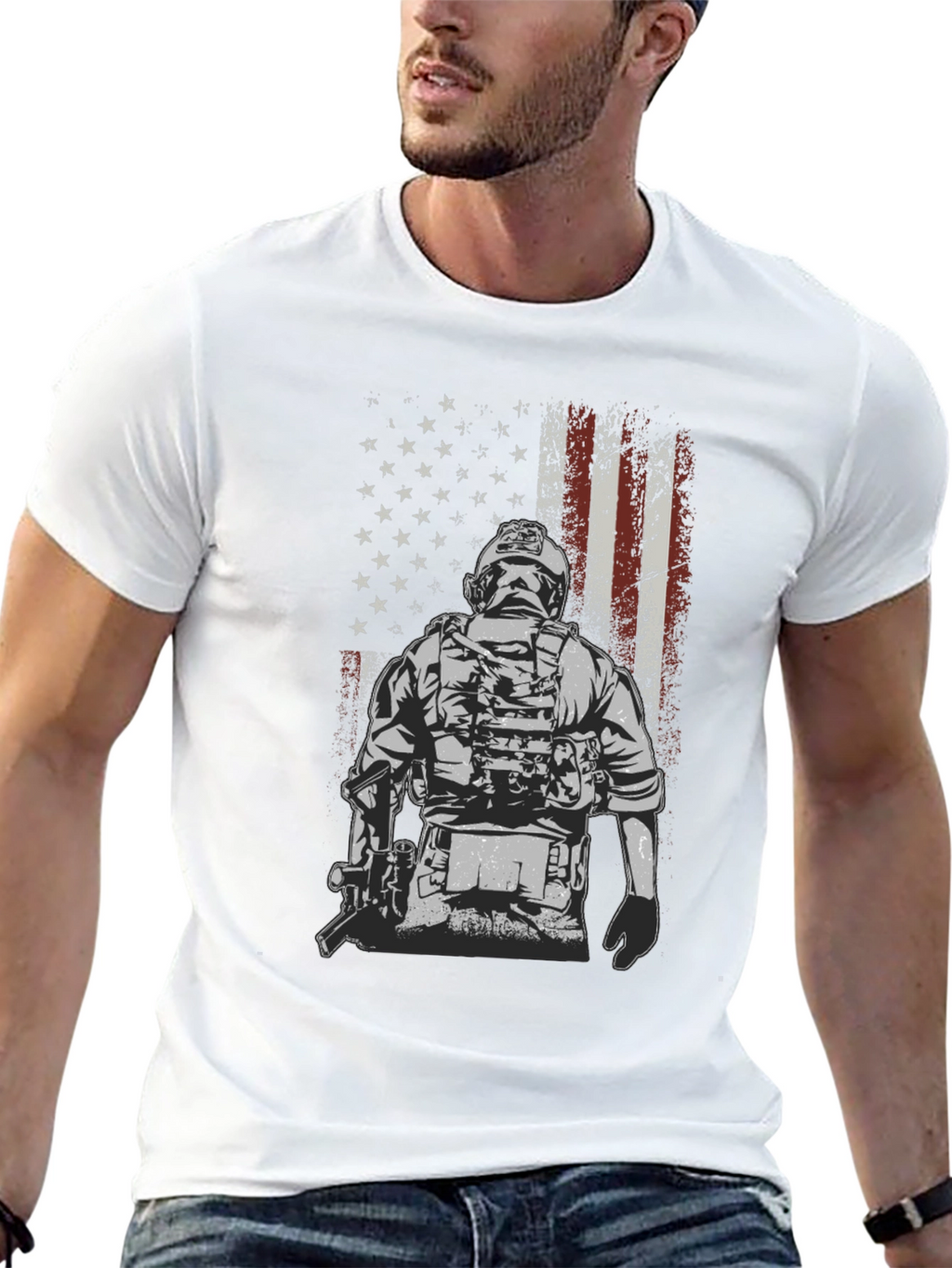 American Flag Tactical T-Shirt