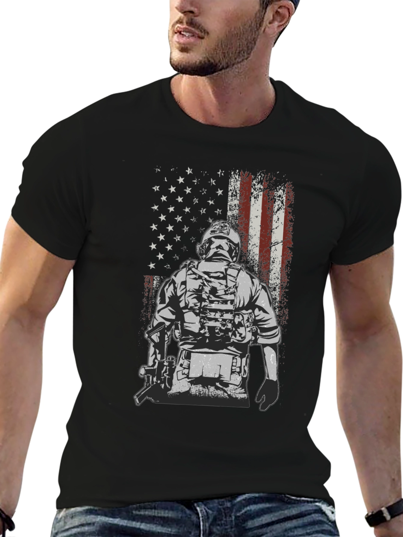 American Flag Tactical T-Shirt