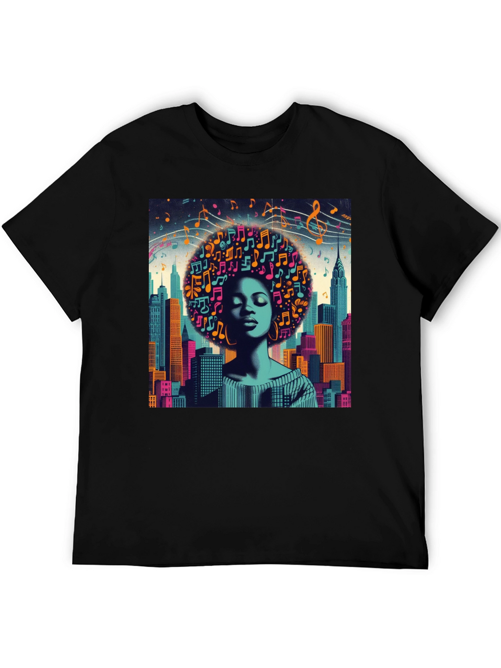 Afro Music Cityscape T-Shirt