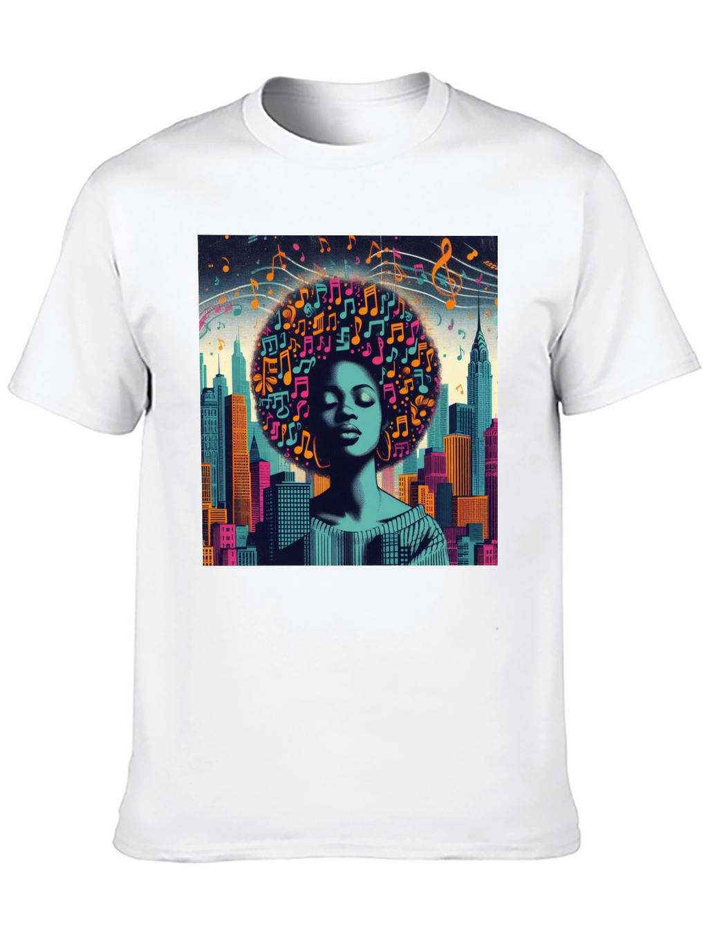 Afro Music Cityscape T-Shirt