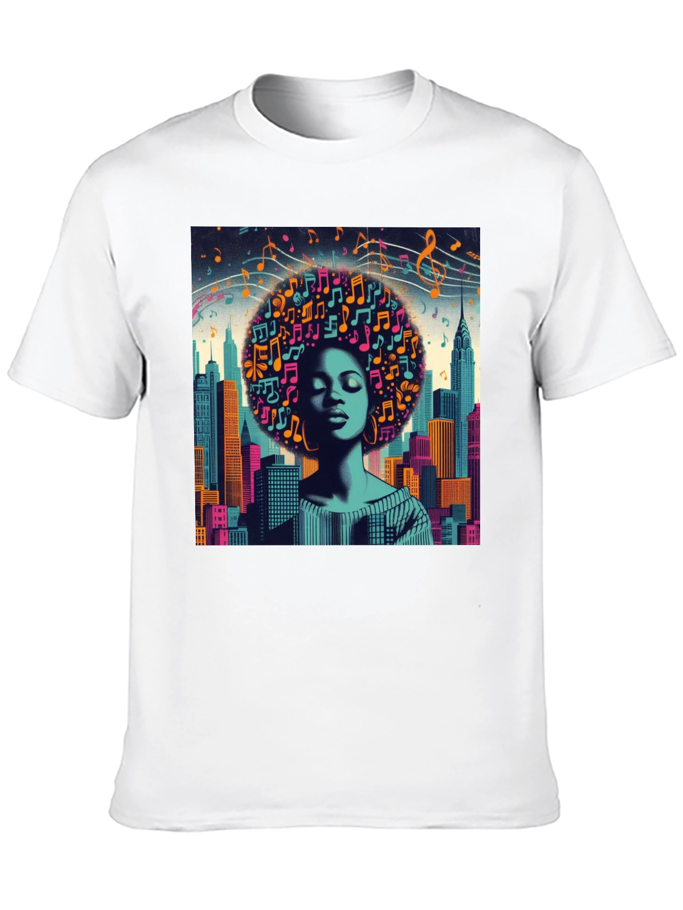 Afro Music Cityscape T-Shirt