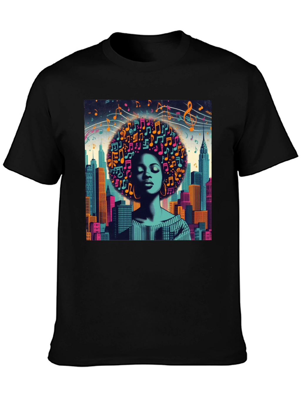 Afro Music Cityscape T-Shirt