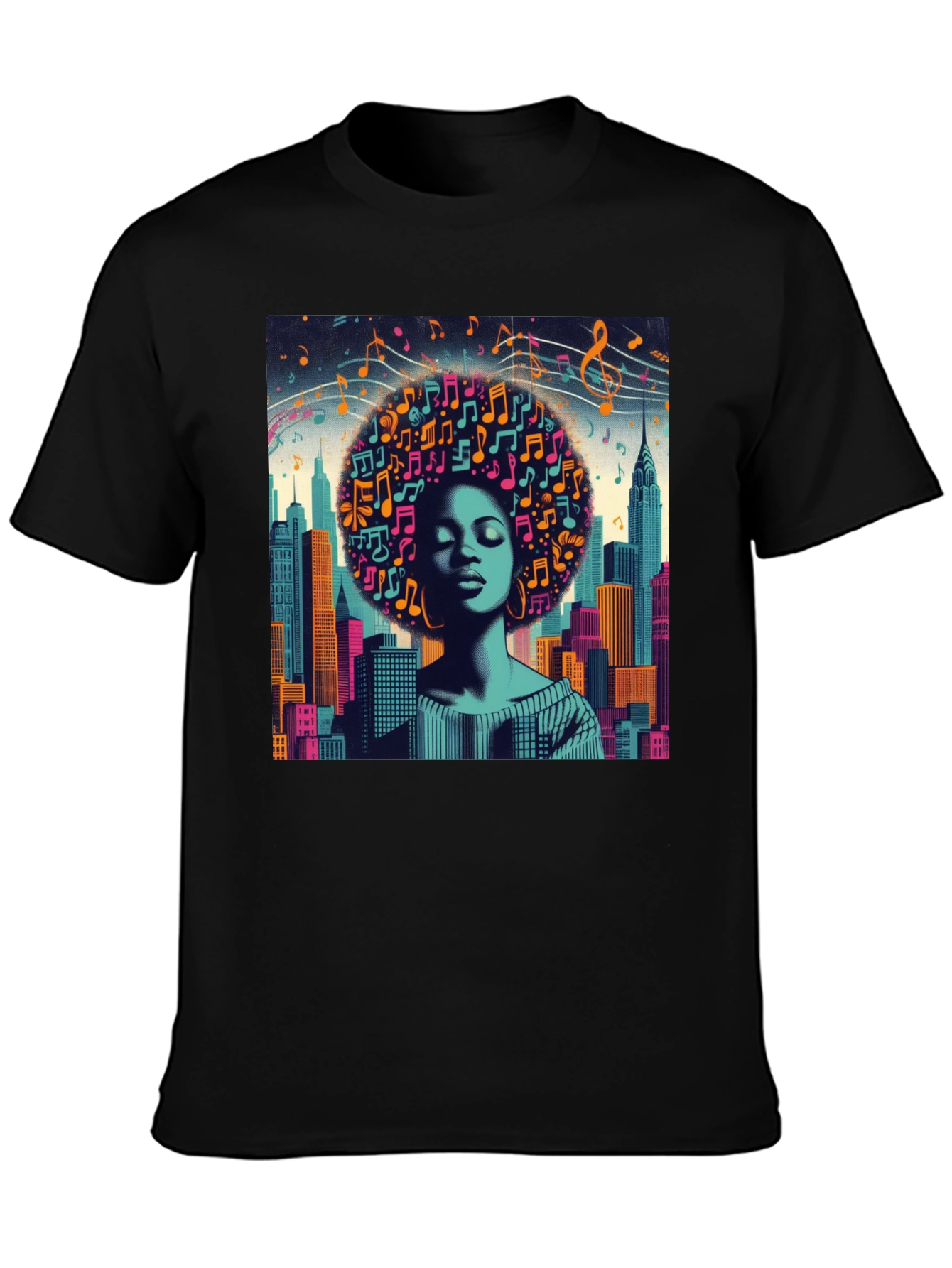 Afro Music Cityscape T-Shirt