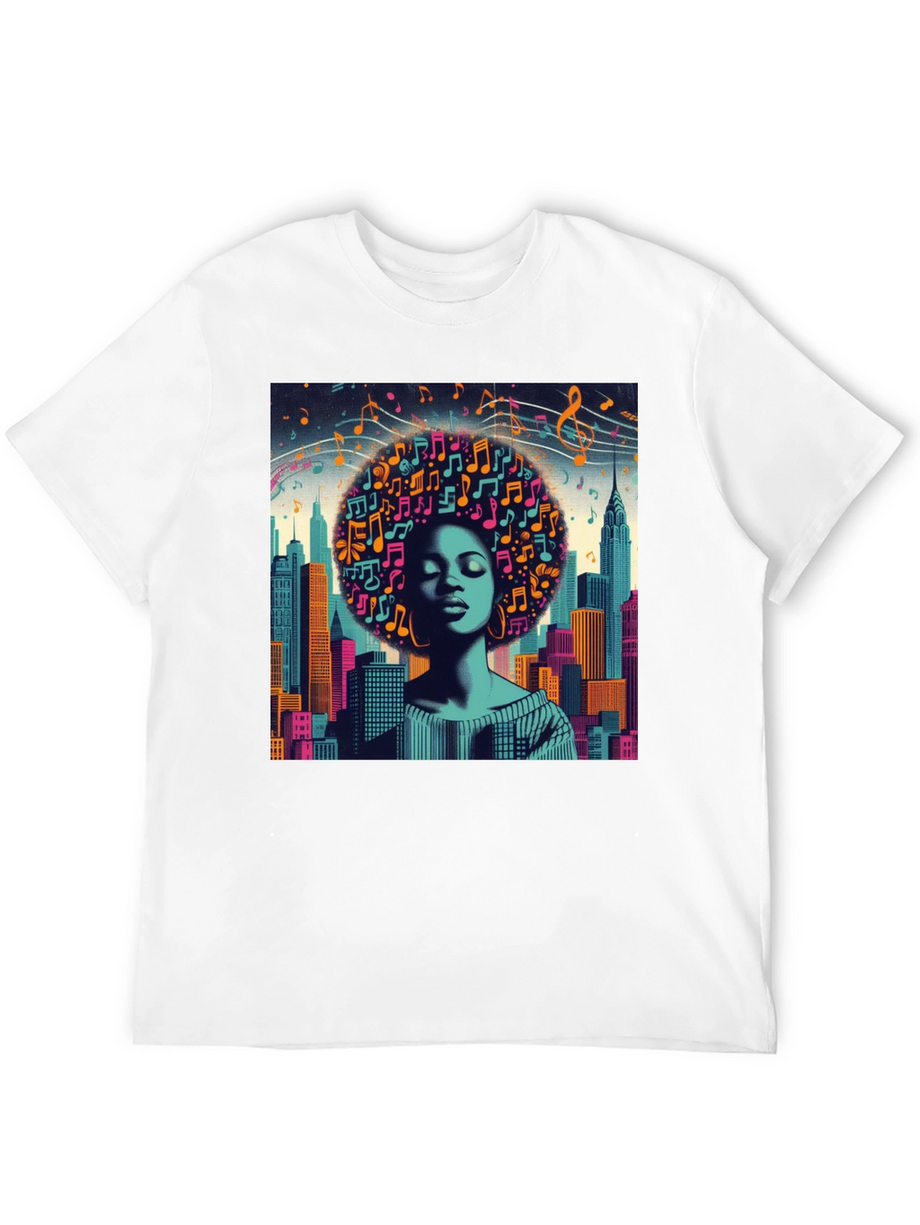 Afro Music Cityscape T-Shirt