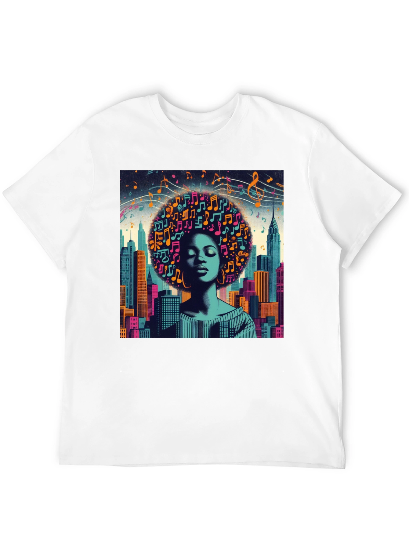 Afro Music Cityscape T-Shirt