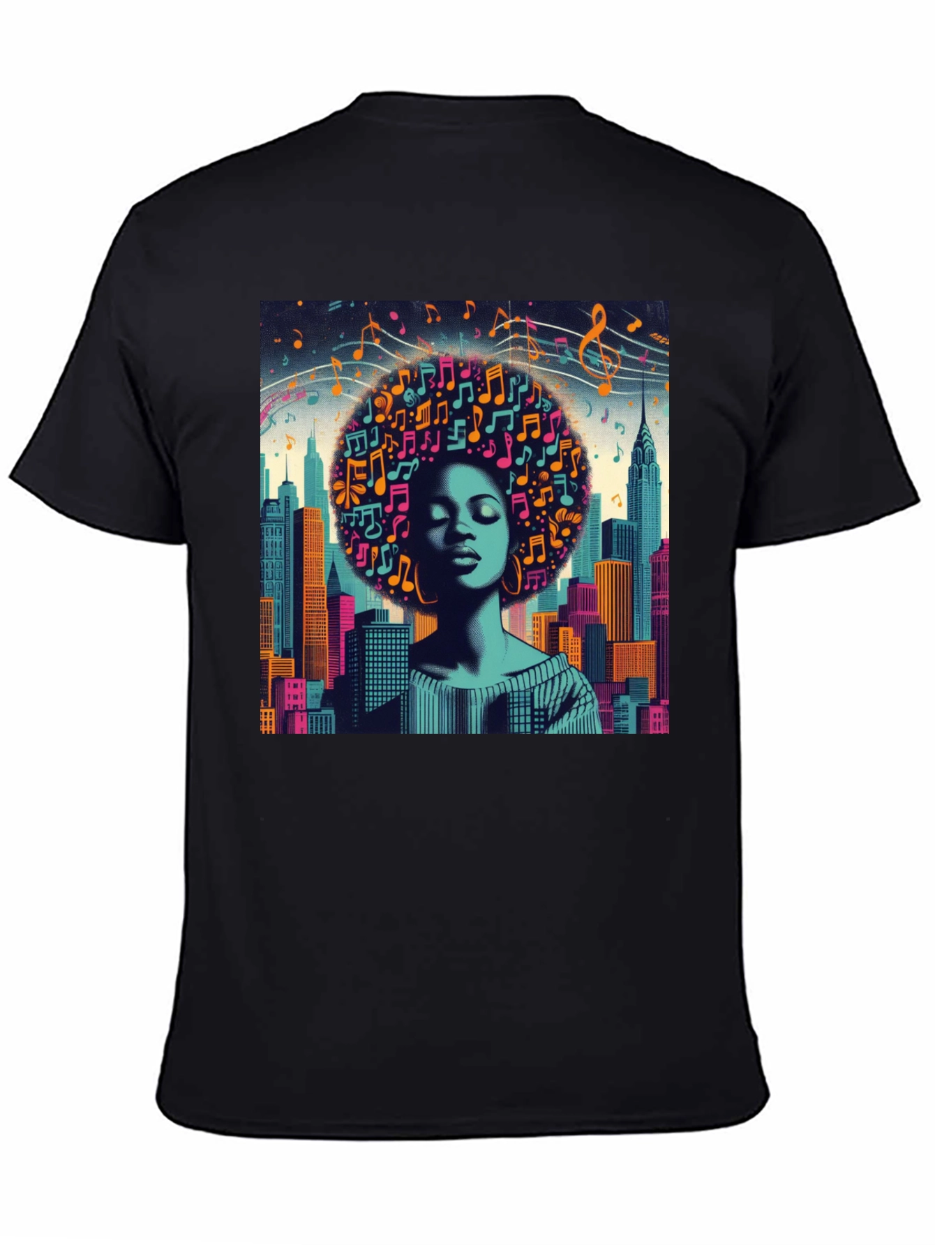 Afro Music Cityscape T-Shirt