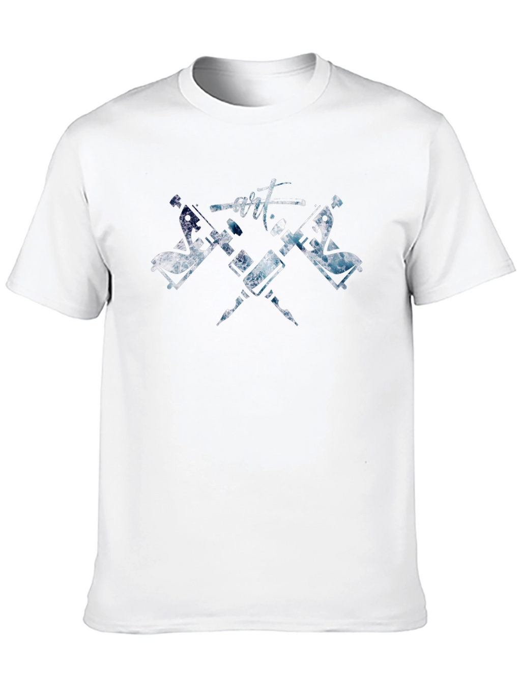 Artistic Tattoo Machine T-Shirt - Black Cotton Tee