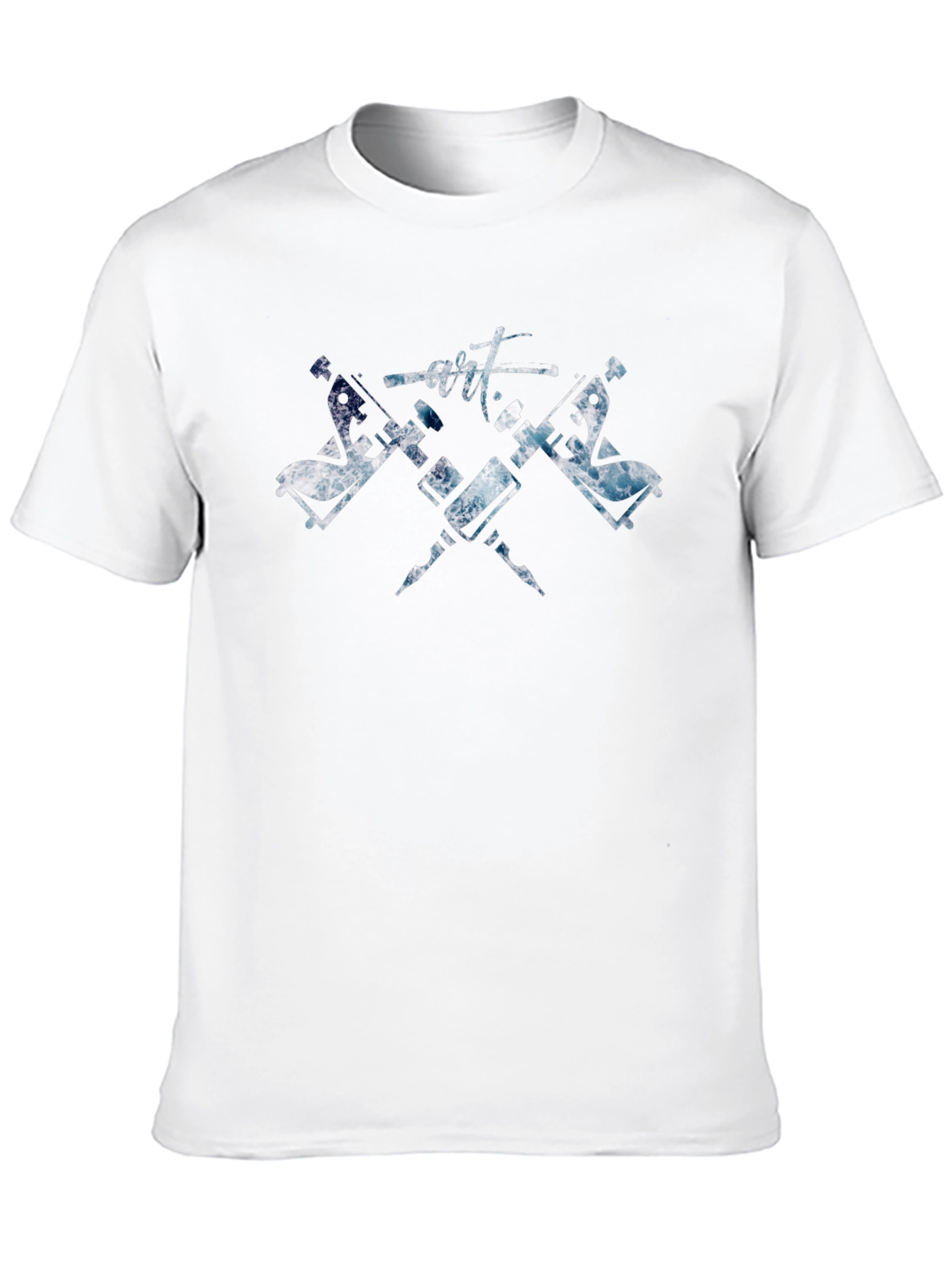 Artistic Tattoo Machine T-Shirt - Black Cotton Tee