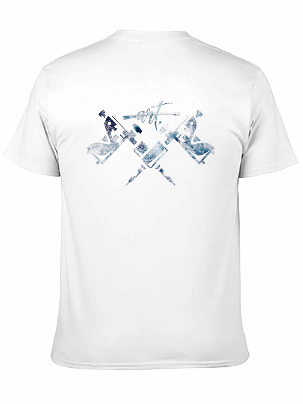 Artistic Tattoo Machine T-Shirt - Black Cotton Tee