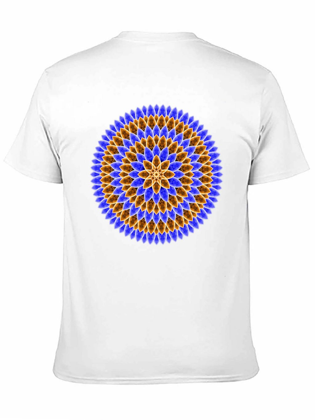 Floral Mandala Graphic Tee - Black Cotton T-Shirt
