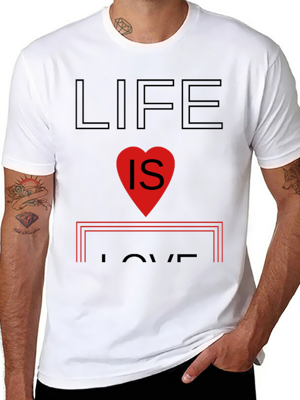 Life is Love Graphic T-Shirt
