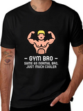Gym Bro Graphic Tee - Cool Workout Shirt