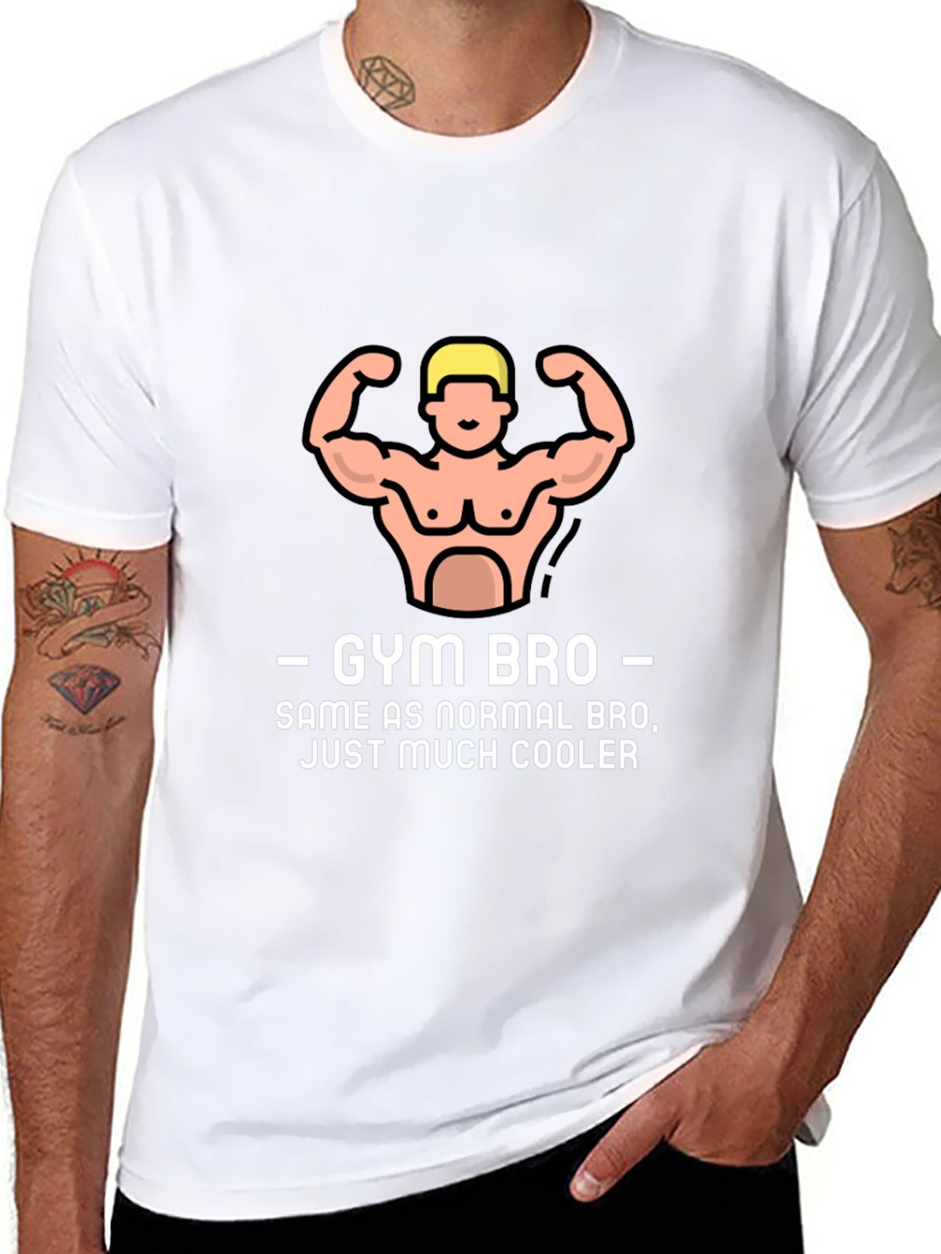 Gym Bro Graphic Tee - Cool Workout Shirt