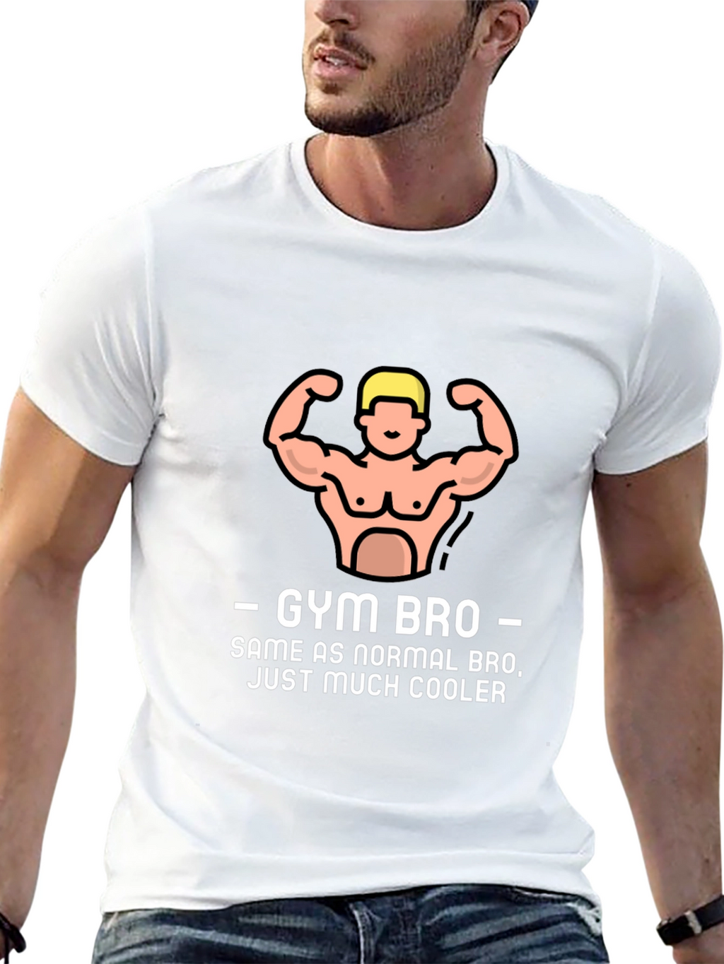 Gym Bro Graphic Tee - Cool Workout Shirt