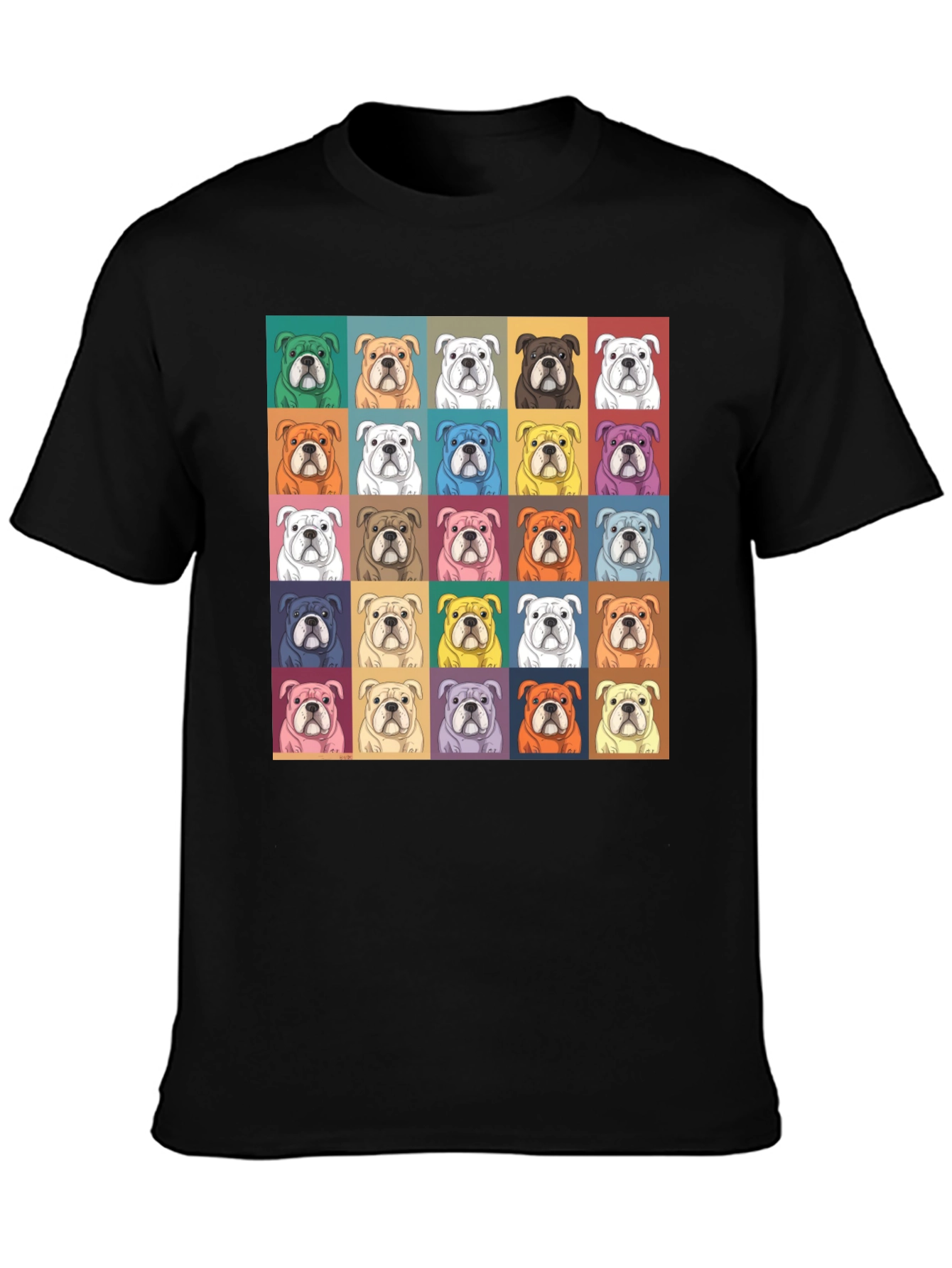 Bulldog Pop Art T-Shirt - Stylish Graphic Tee