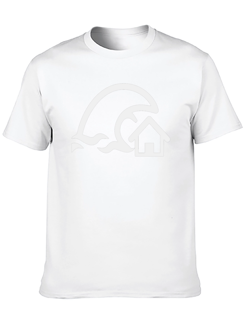 Tsunami House Graphic Tee - Black Cotton Shirt