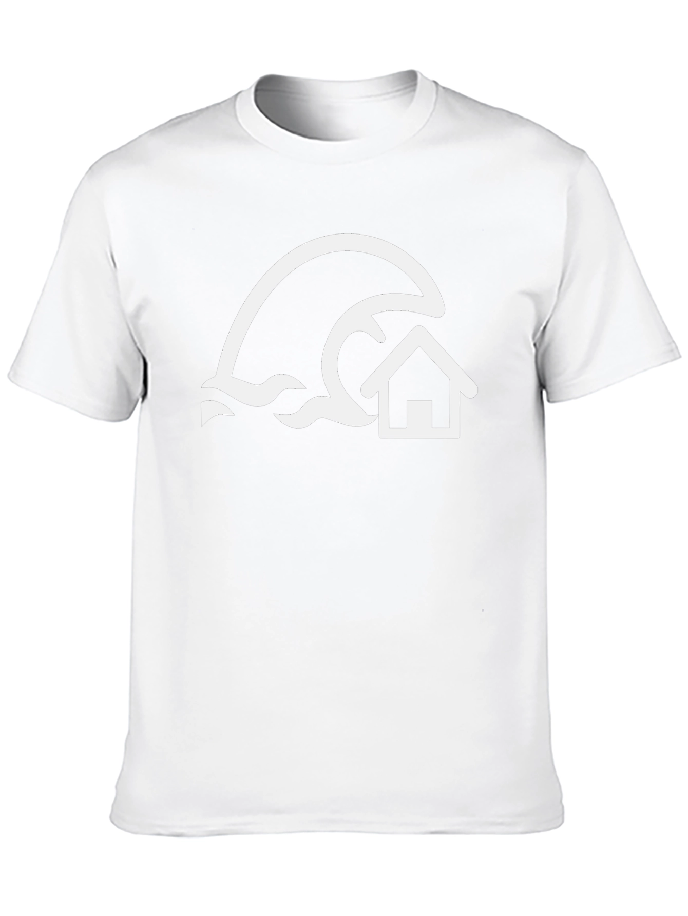 Tsunami House Graphic Tee - Black Cotton Shirt