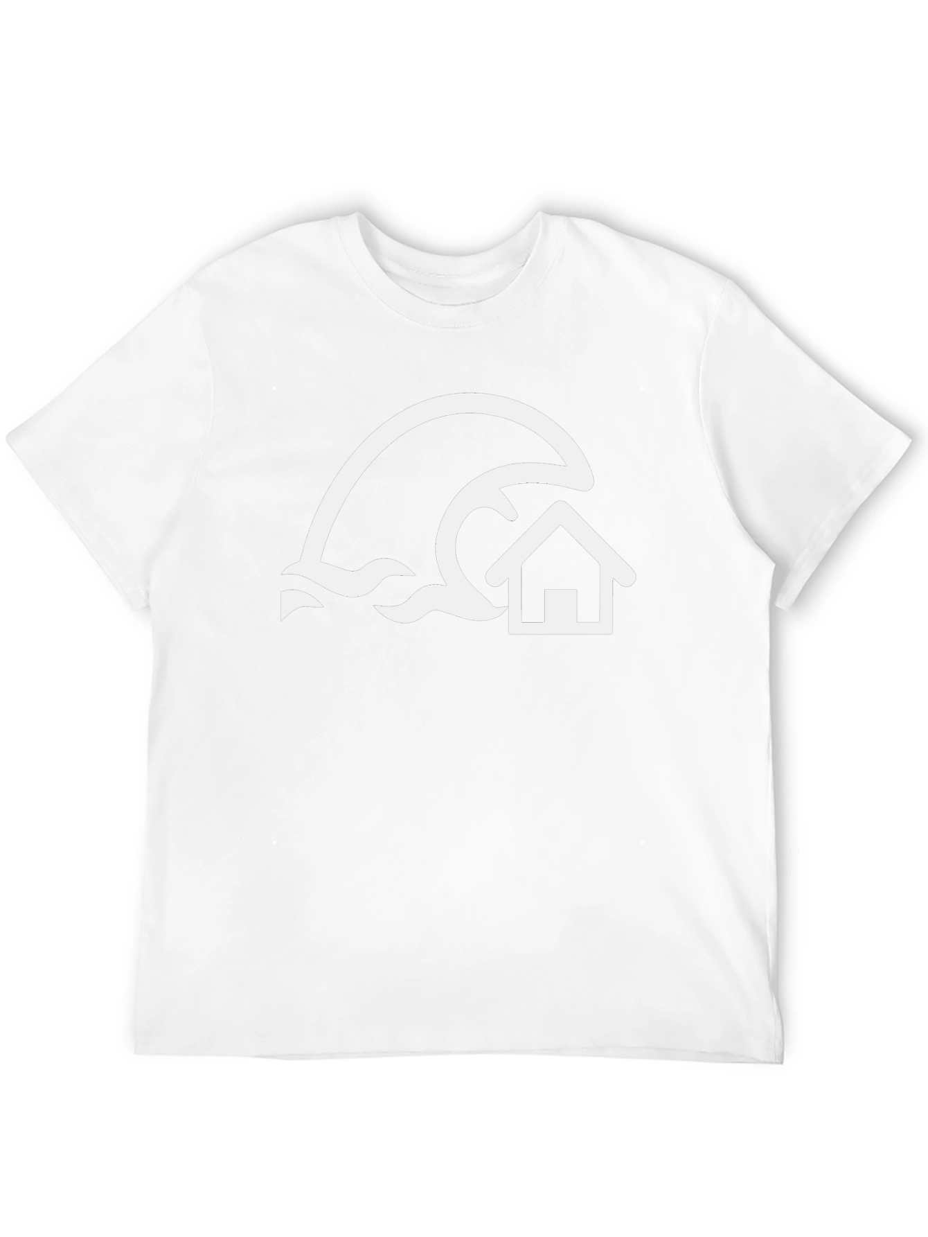 Tsunami House Graphic Tee - Black Cotton Shirt