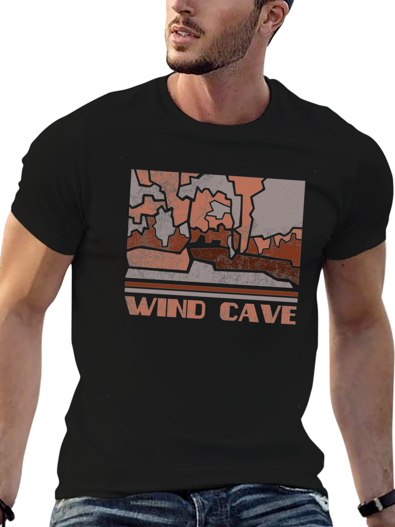 Wind Cave Graphic Tee - Retro National Park T-Shirt