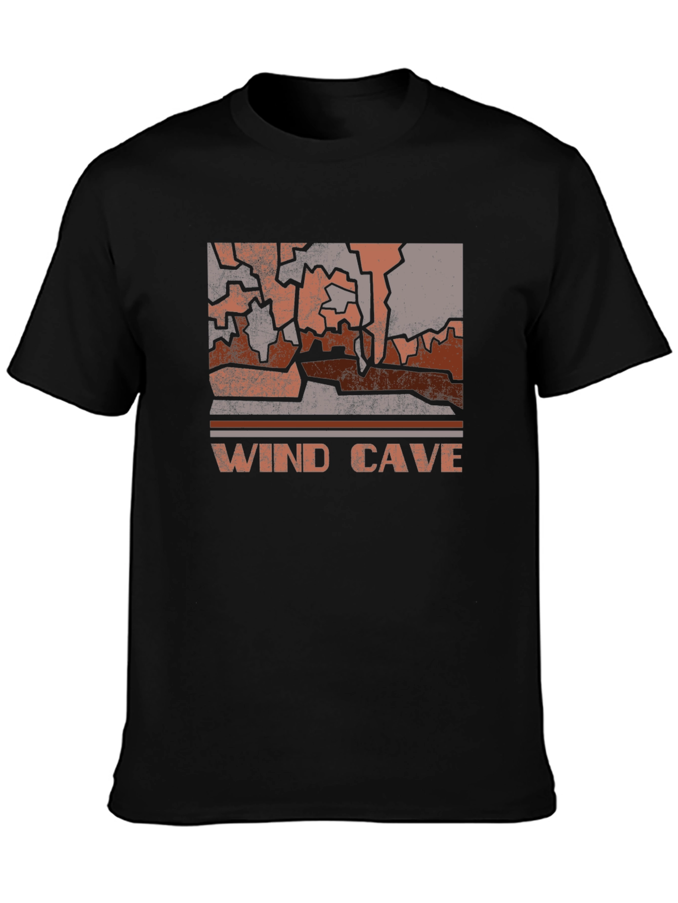 Wind Cave Graphic Tee - Retro National Park T-Shirt