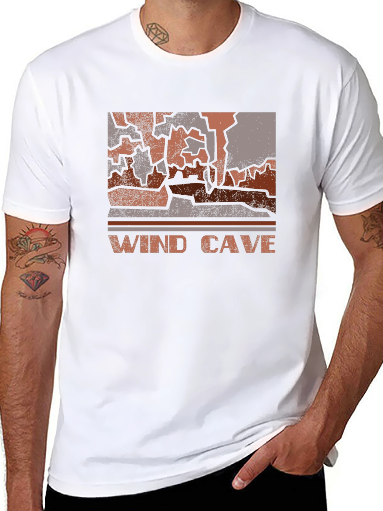 Wind Cave Graphic Tee - Retro National Park T-Shirt