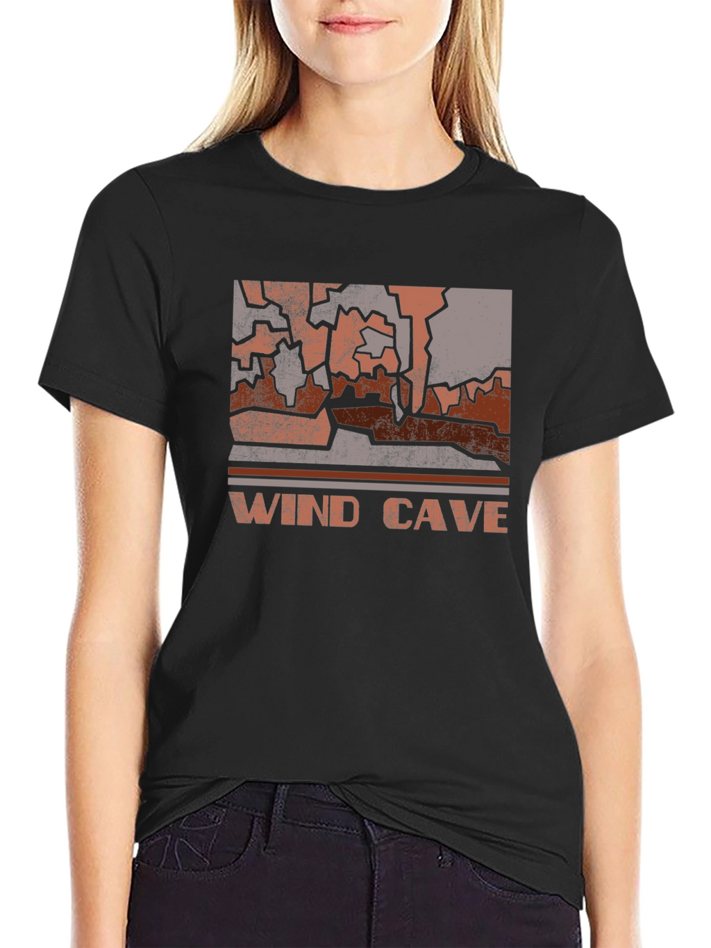 Wind Cave Graphic Tee - Retro National Park T-Shirt
