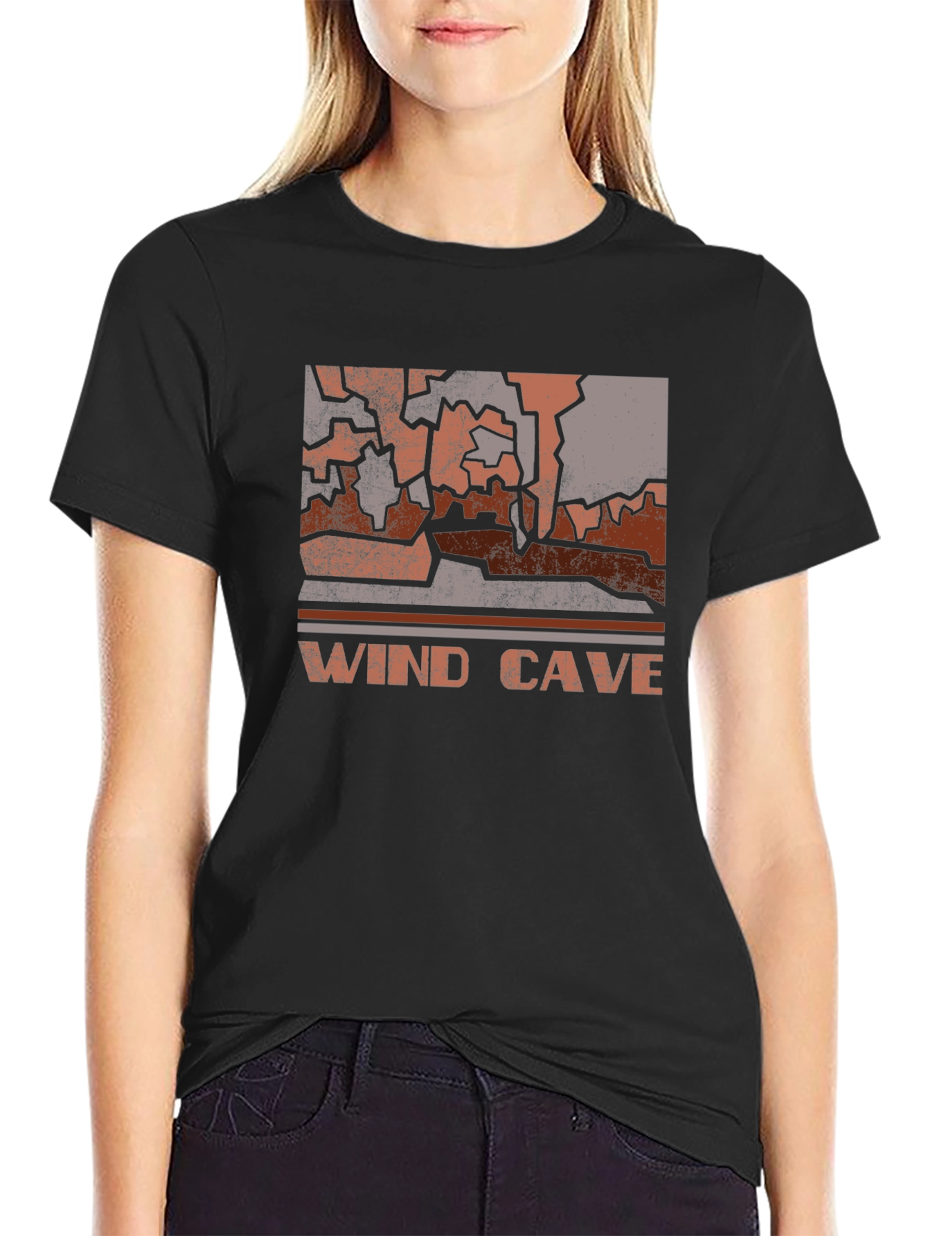 Wind Cave Graphic Tee - Retro National Park T-Shirt