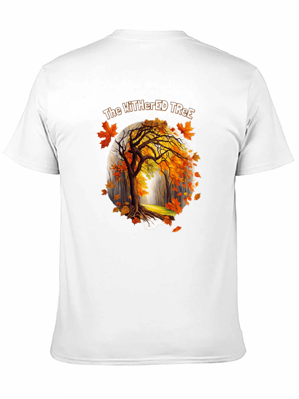 The Withered Tree Mens Black Graphic Tee