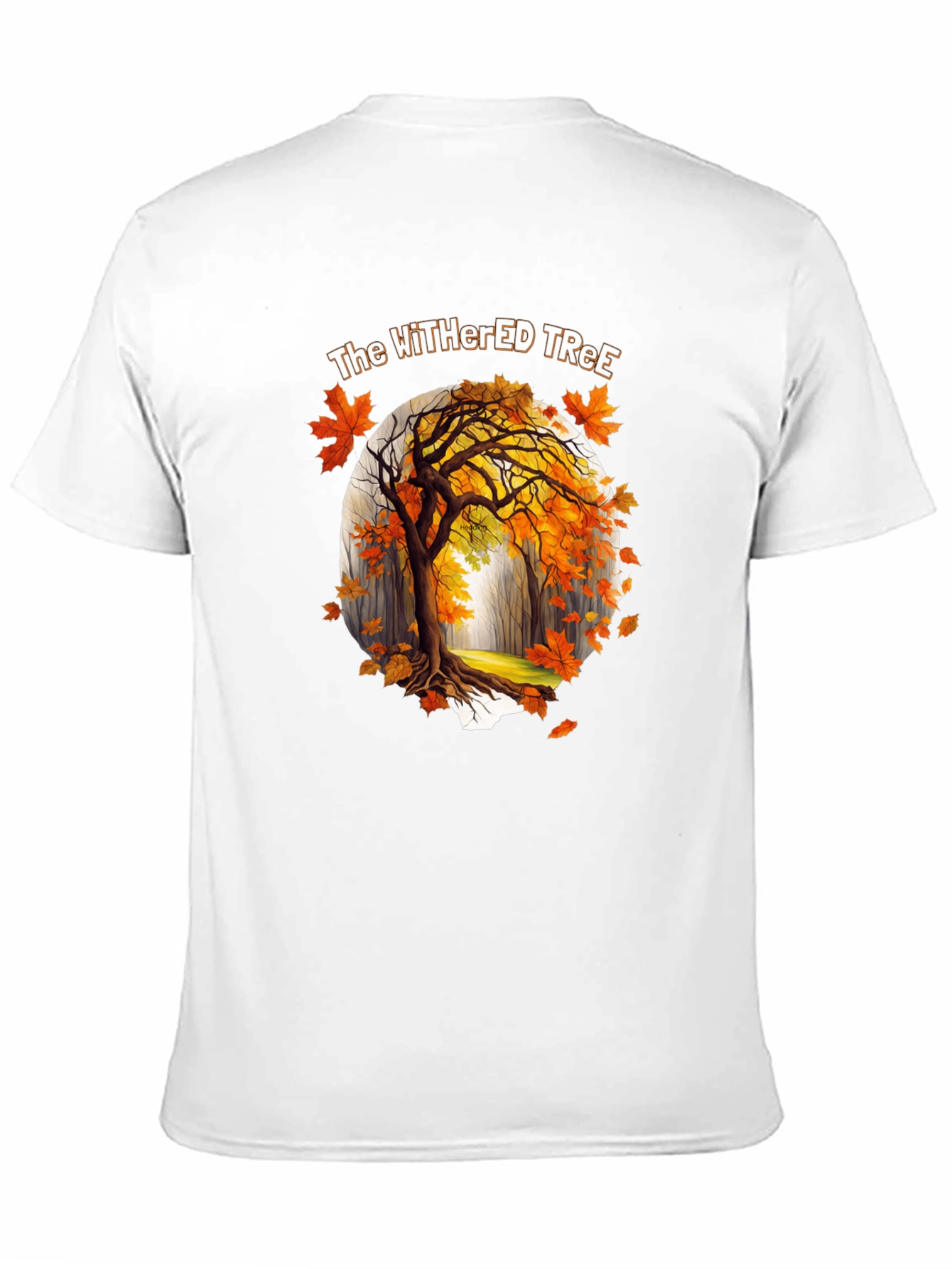 The Withered Tree Mens Black Graphic Tee