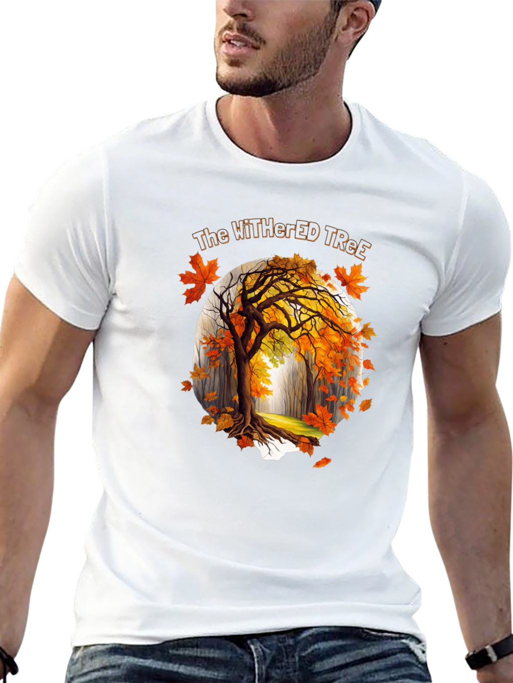 The Withered Tree Mens Black Graphic Tee