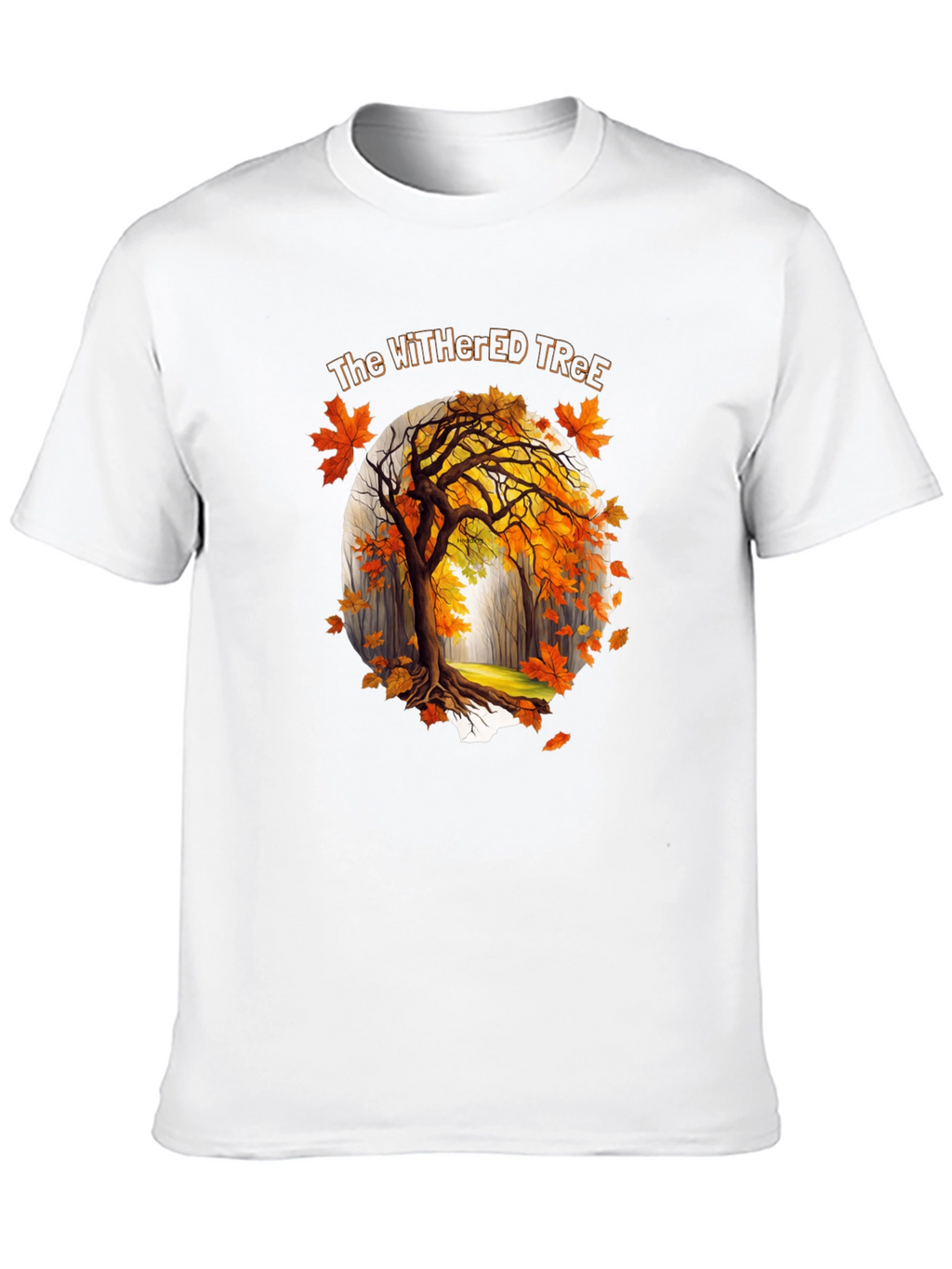 The Withered Tree Mens Black Graphic Tee